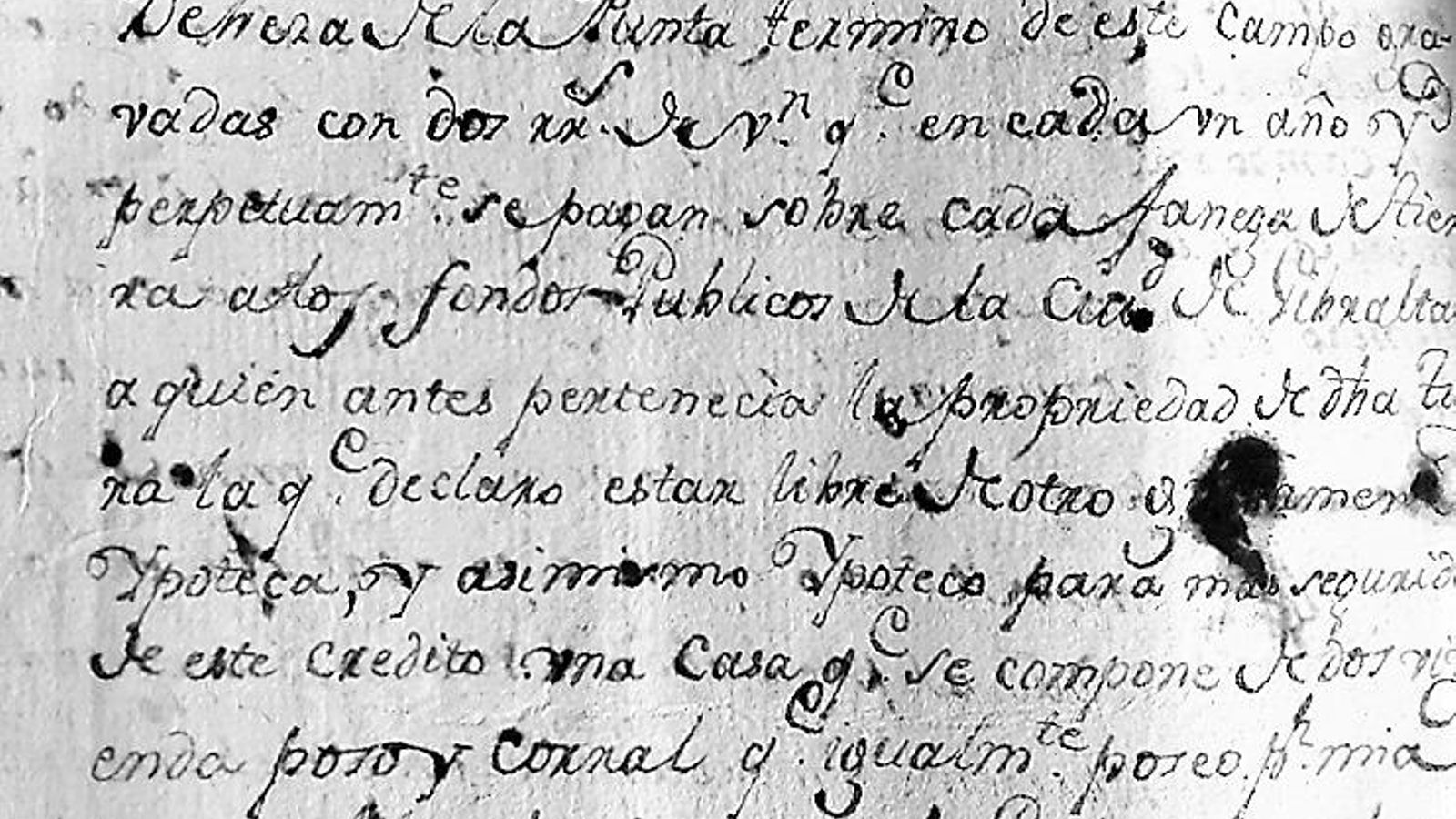 Extracto de propiedad de Andrés San Pedro en la dehesa de la Punta.