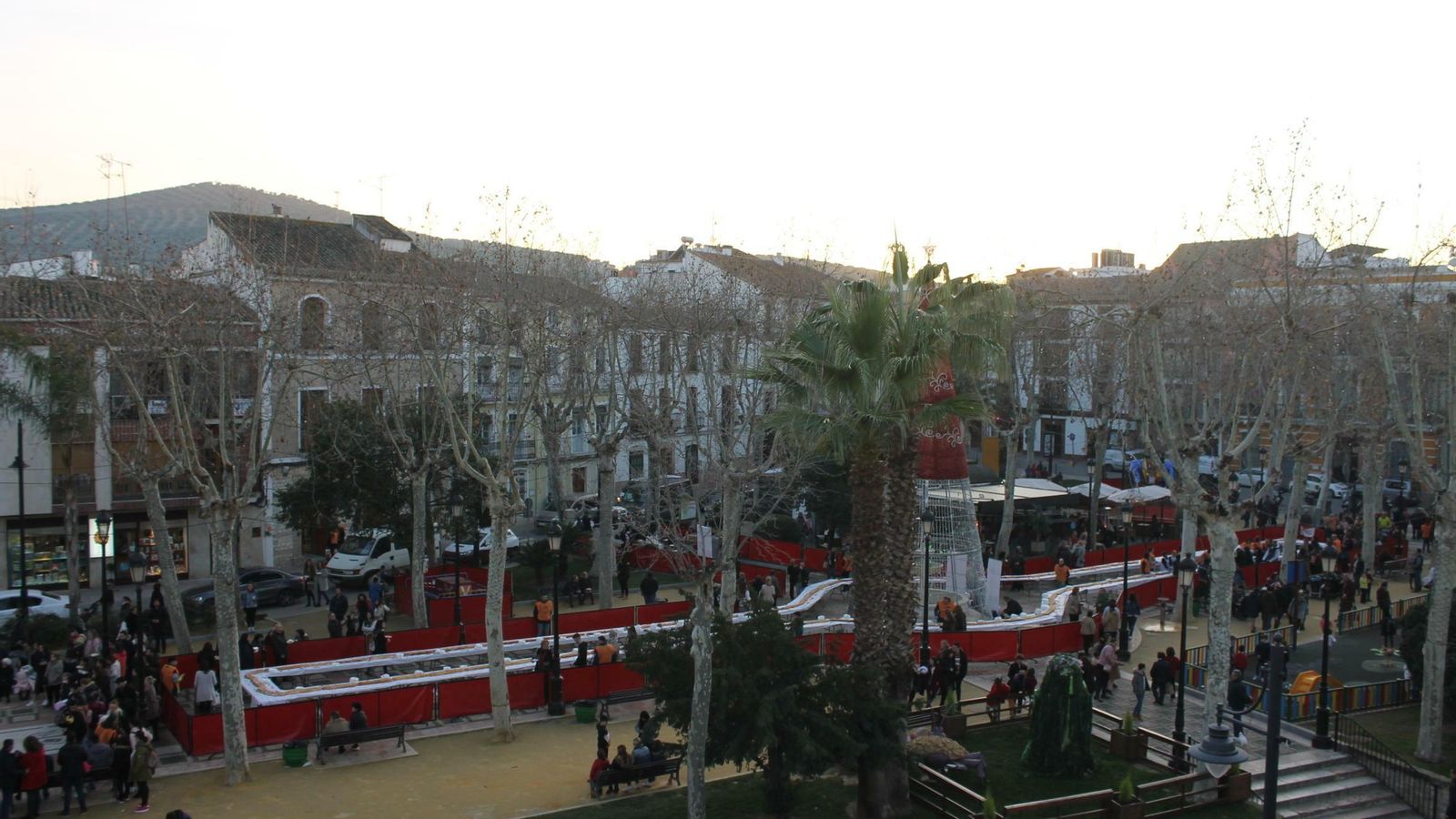 Vista panorámica del Roscón Gigante en el Coso.