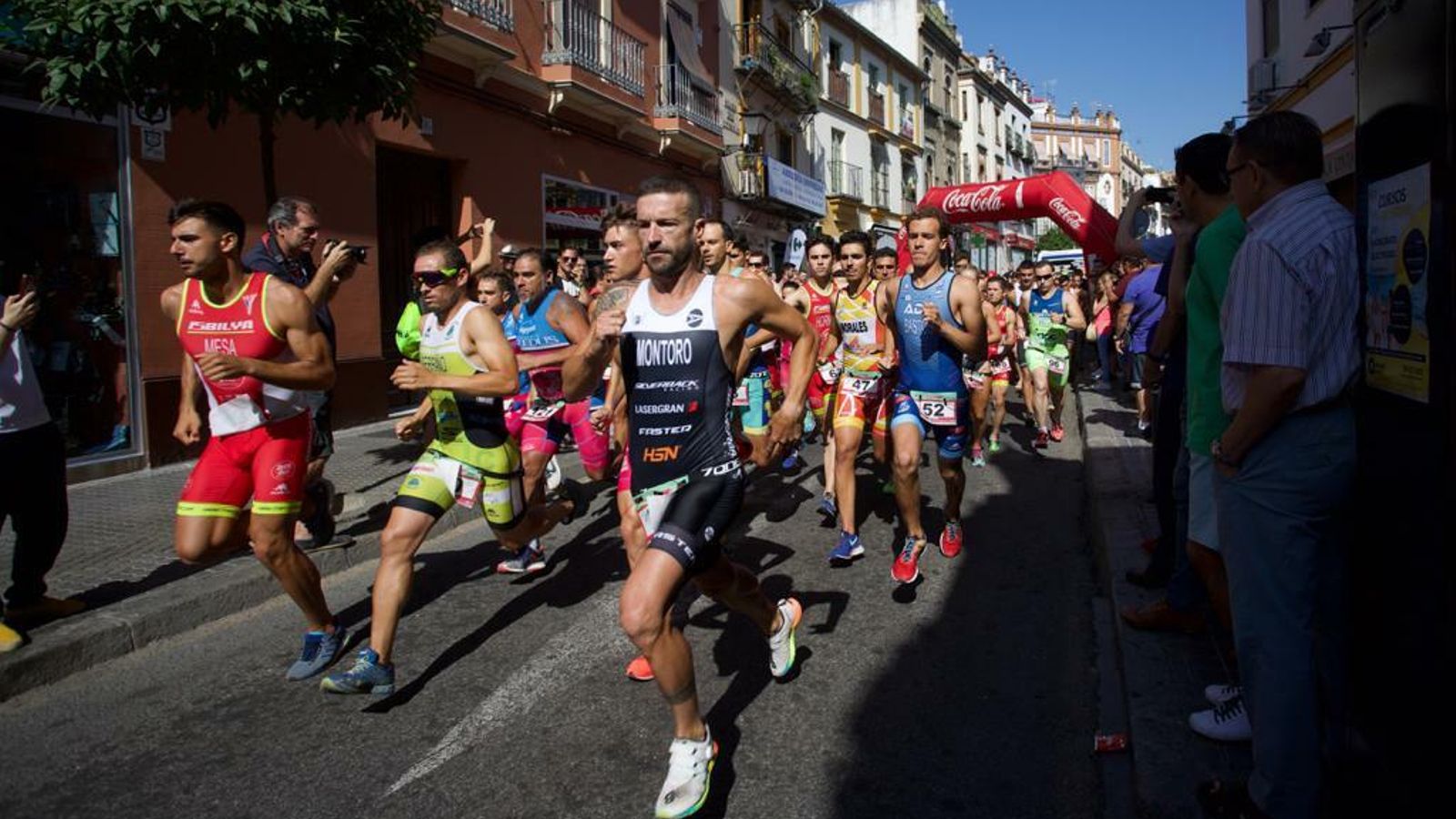 El acuatlón de la Velá de Triana