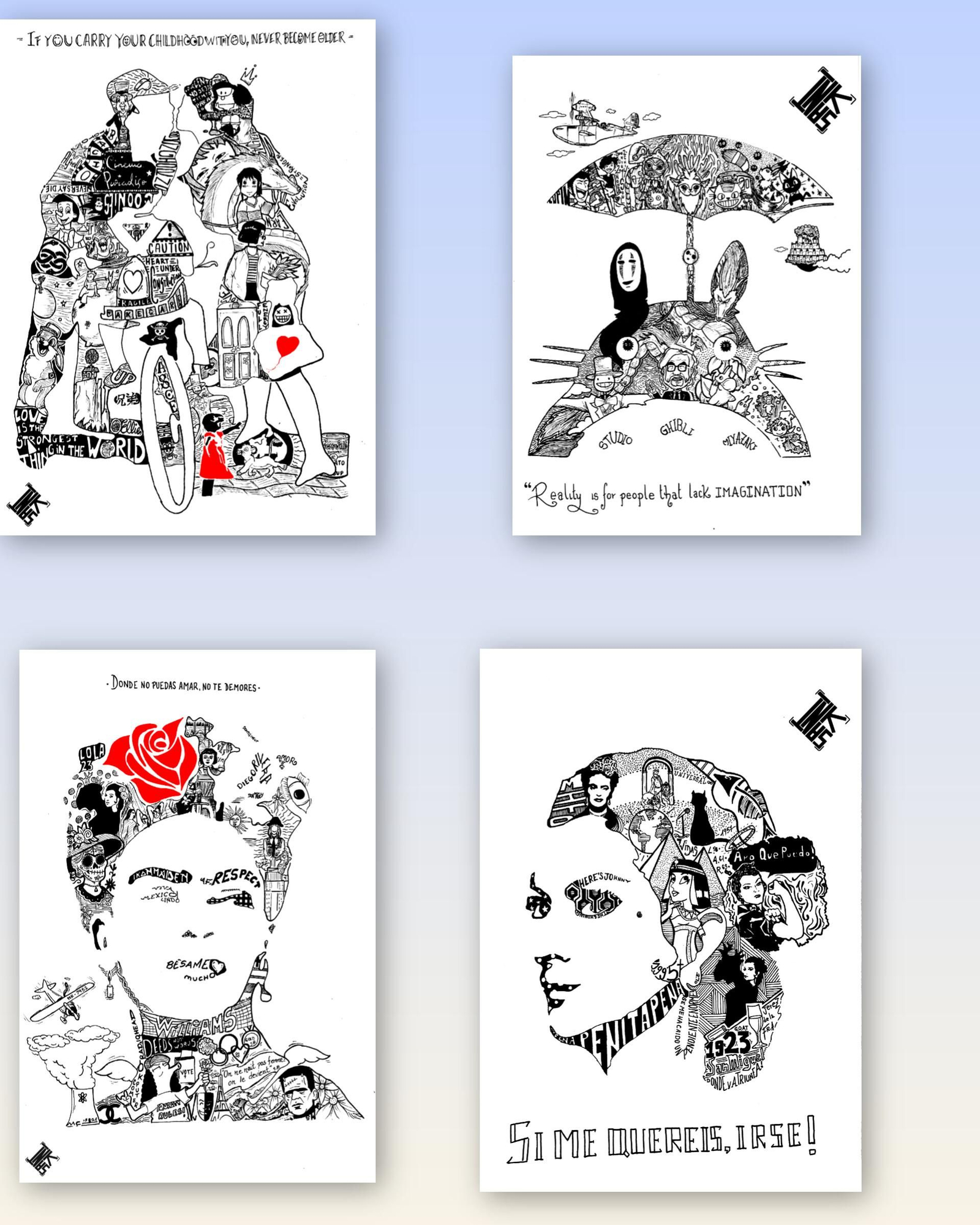 Varias creaciones de Juan Panedas.