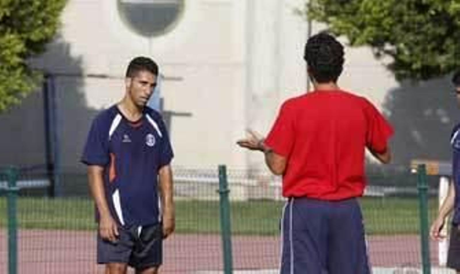 Biri, en un entrenamiento en el Anexo de Chapín. /Manuel Aranda