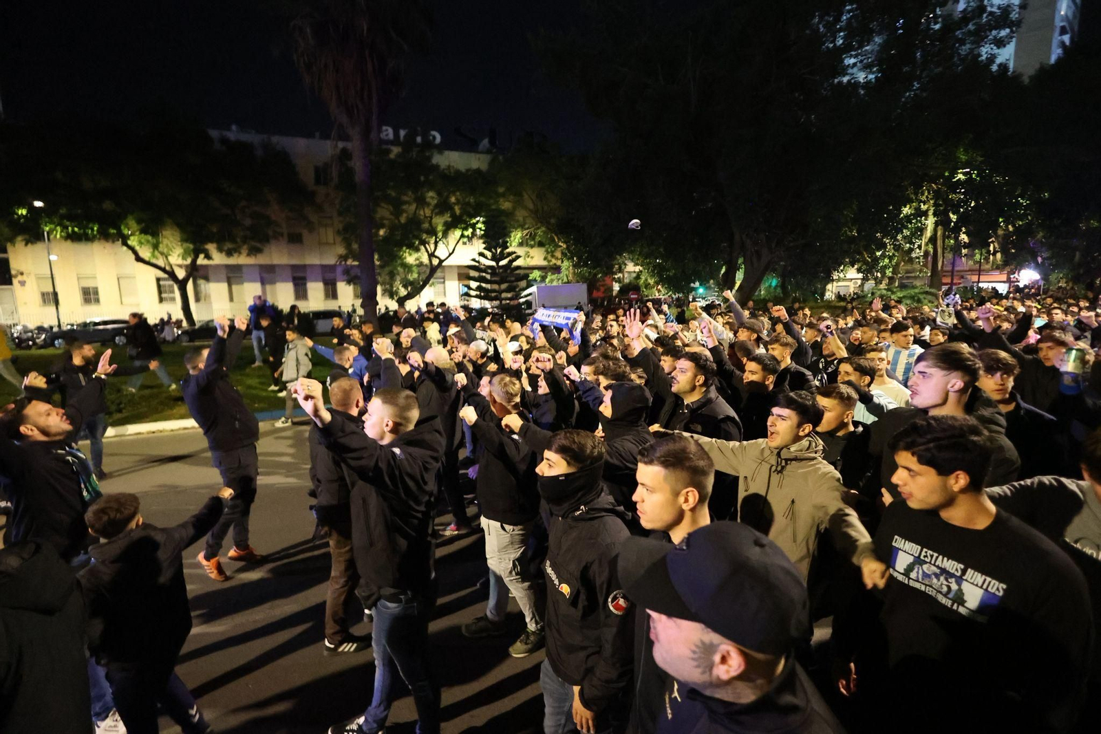 Las fotos de la protesta de la afición del Málaga CF por el "secuestro judicial"