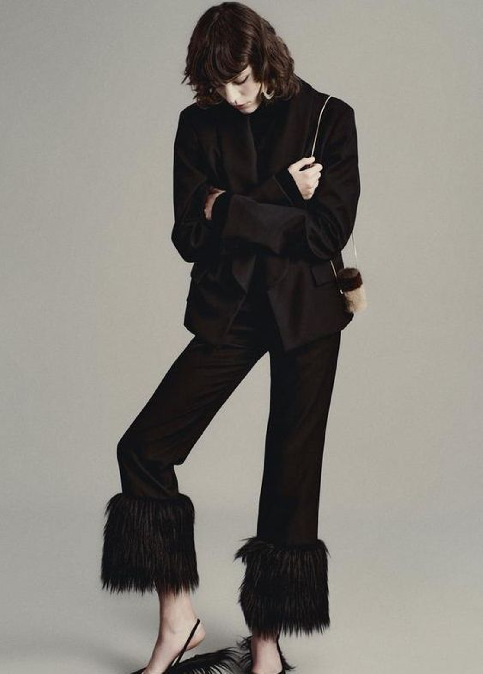 Pantalones de pelo de Zara.