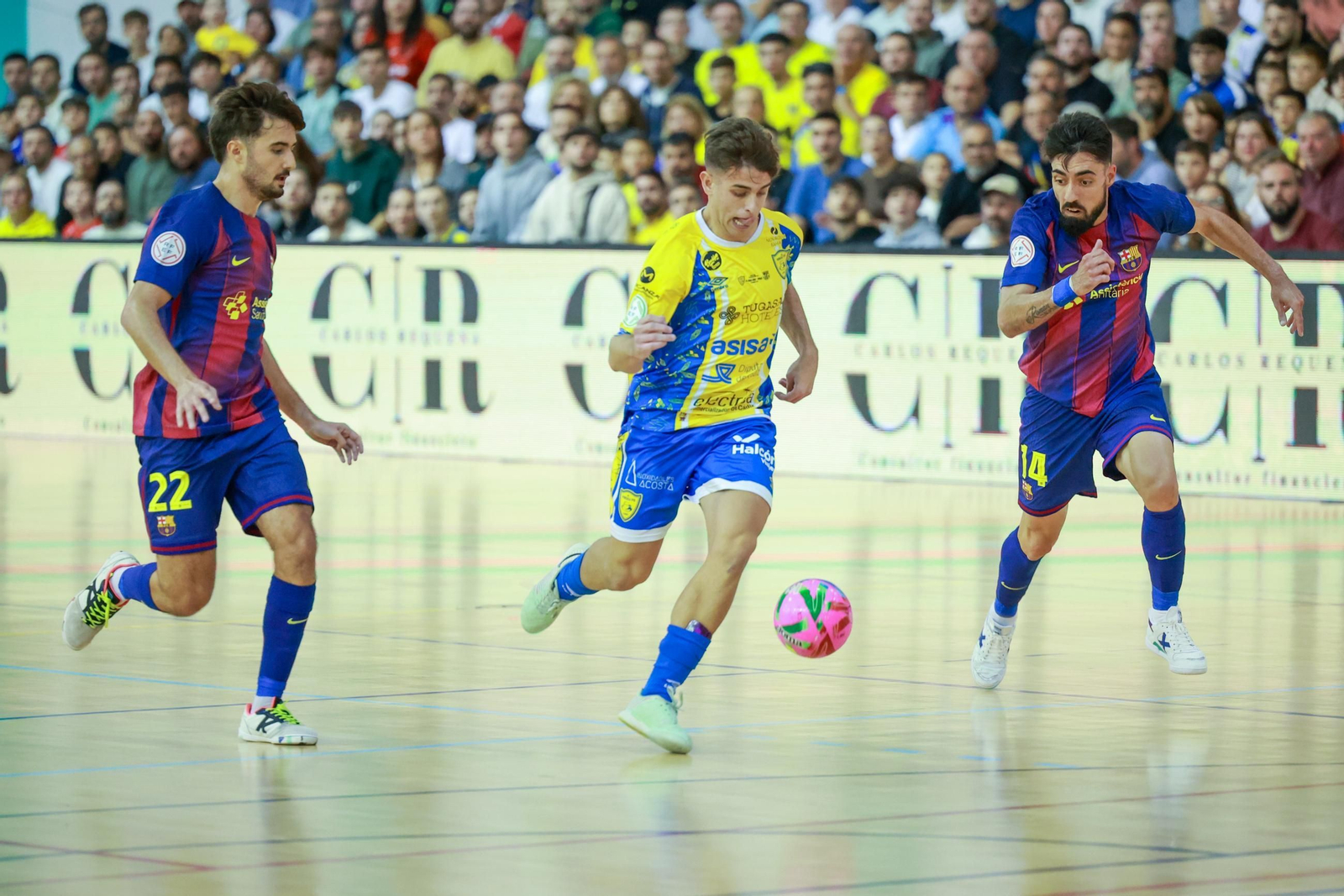 Las imágenes del CD Virgili Cádiz-FC Barcelona de Copa del Rey de fútbol sala