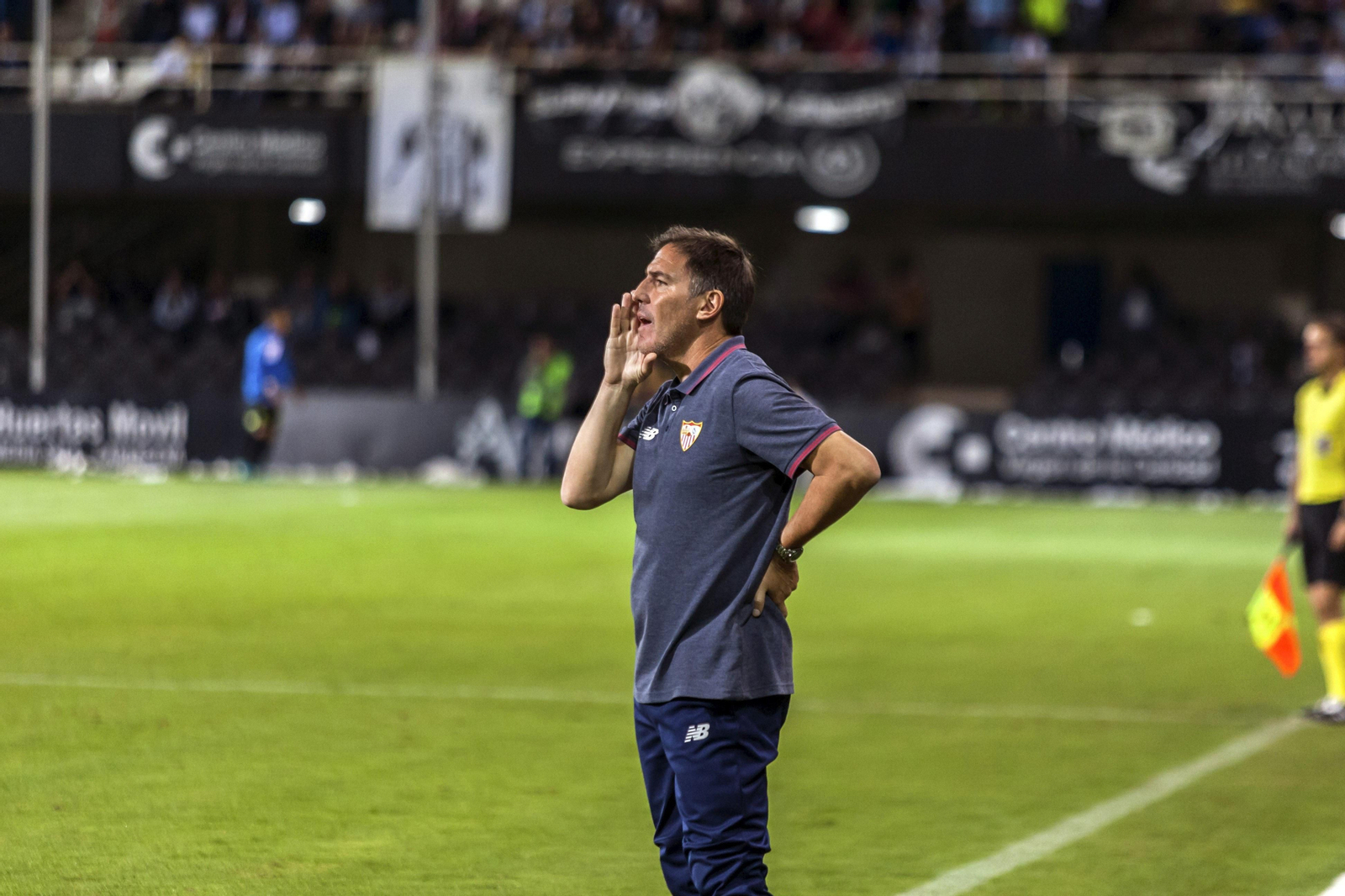 Berizzo, durante el encuentro ante el Cartagena en el estadio del Cartagonova
