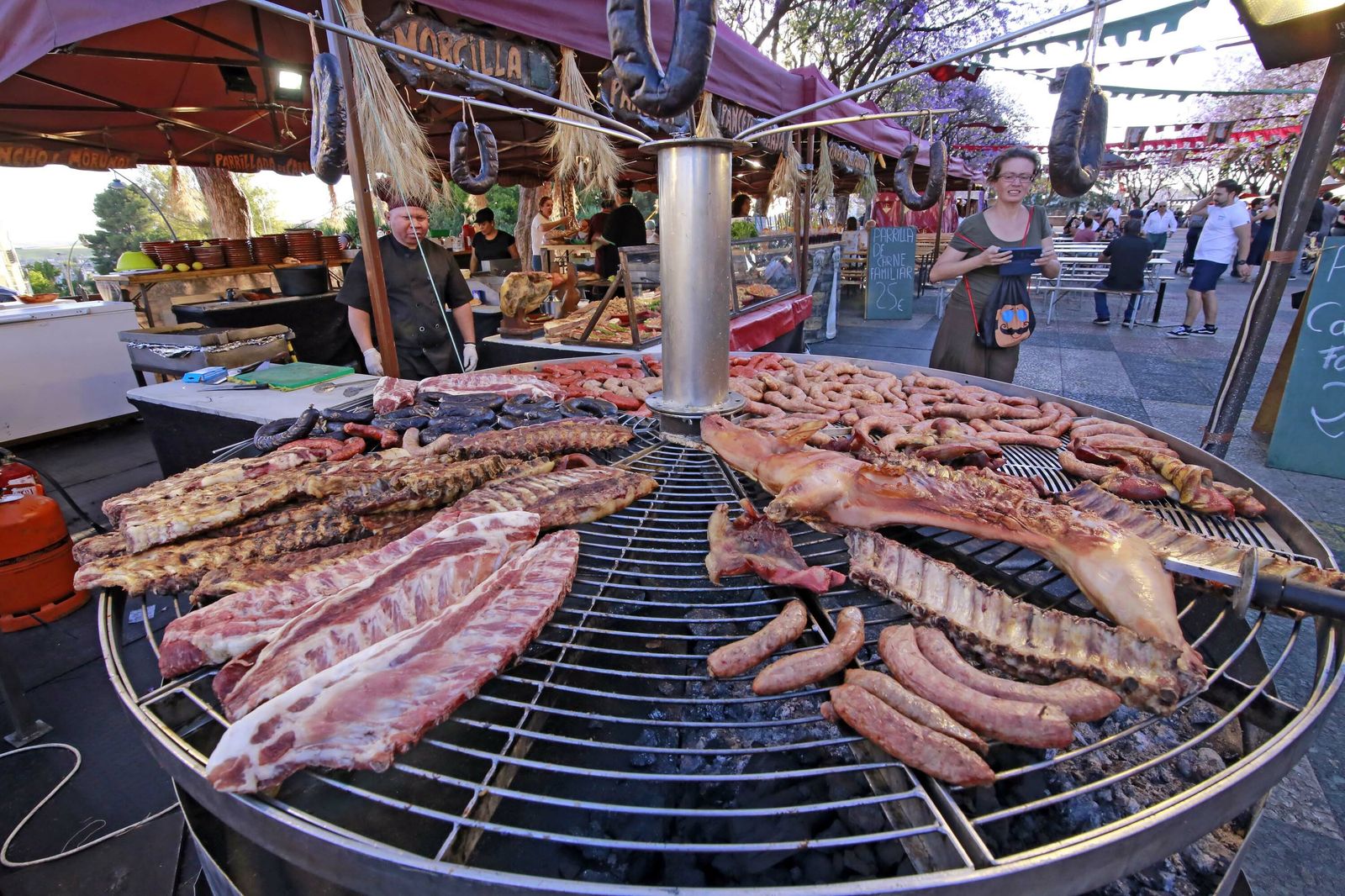 Imágenes del mercado medieval en la Alameda Vieja de Jerez