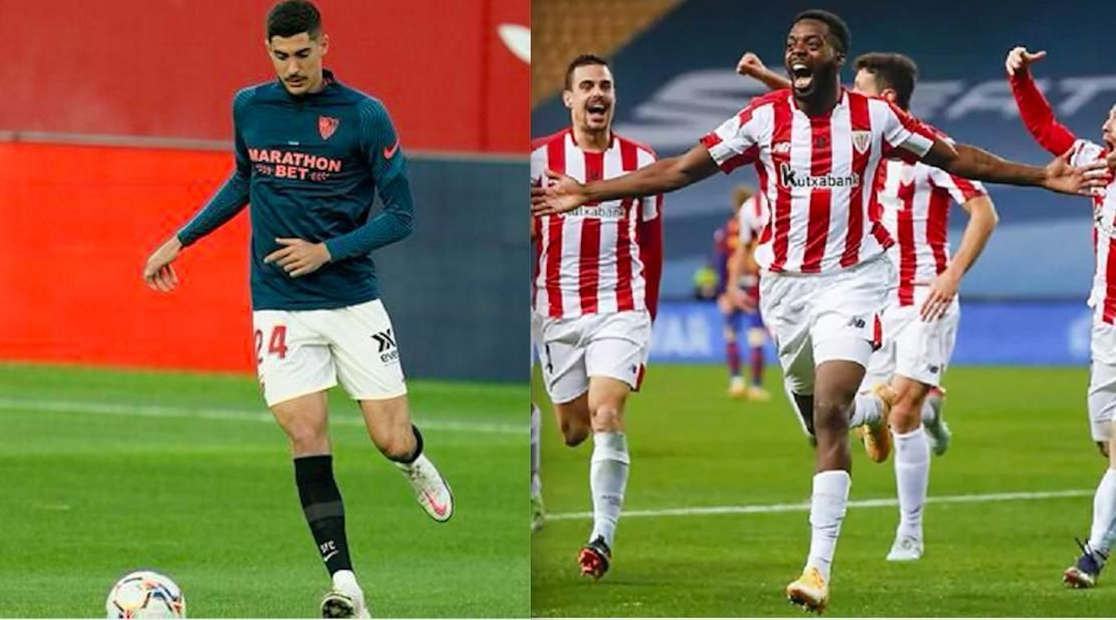 Carlos Fernández e Iñaki Williams, estrellas en sus equipos juveniles en 2013, en el momento actual.