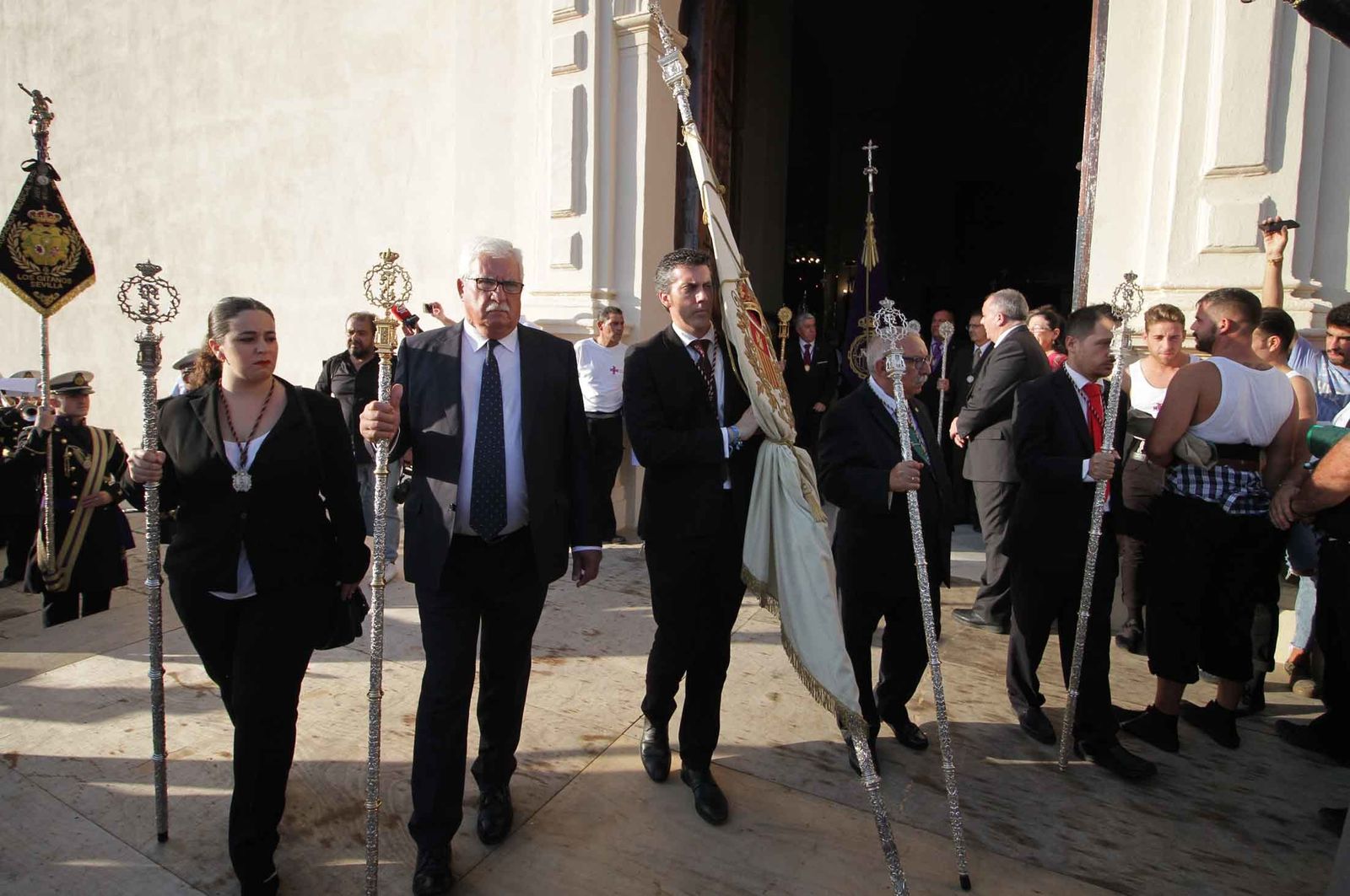 Imágenes del Señor de Pasión en la procesión del centenario de la hermandad