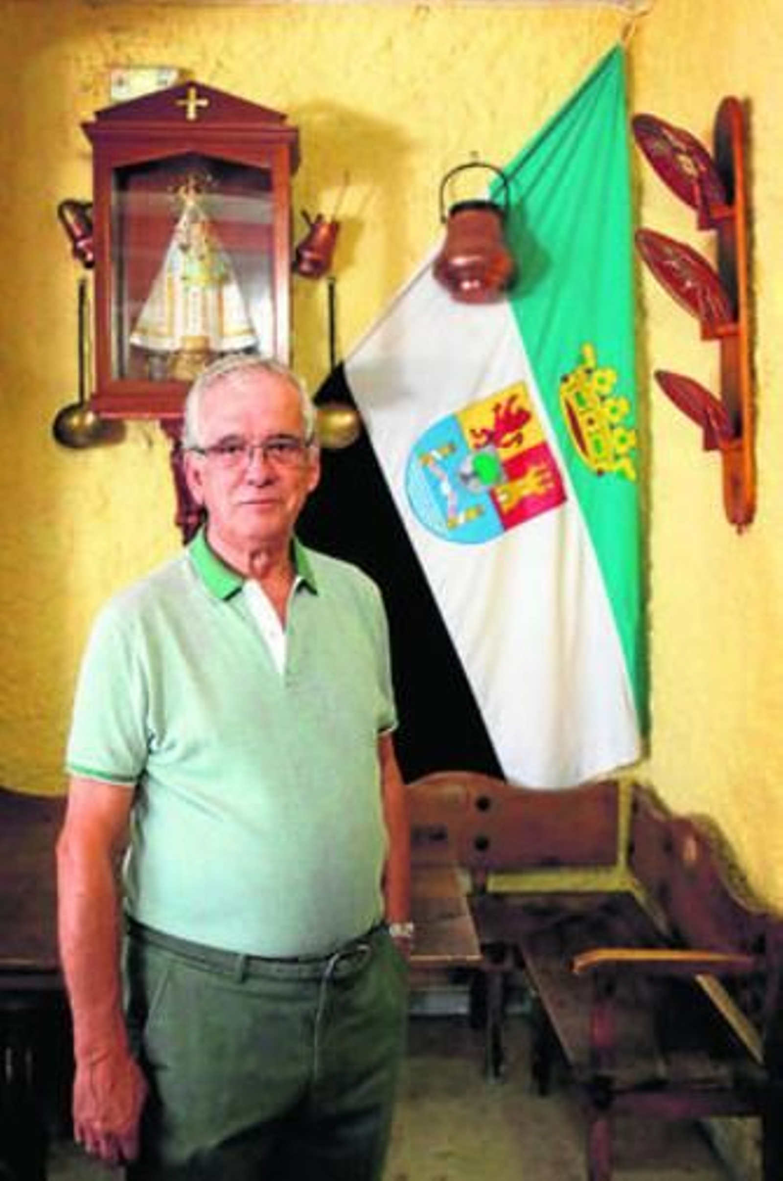 José Antonio Rico, en la sede de la Casa de Extremadura.