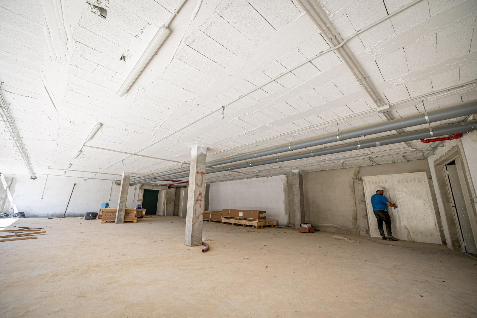 Así se encuentran las obras del Teatro del Parque Genovés