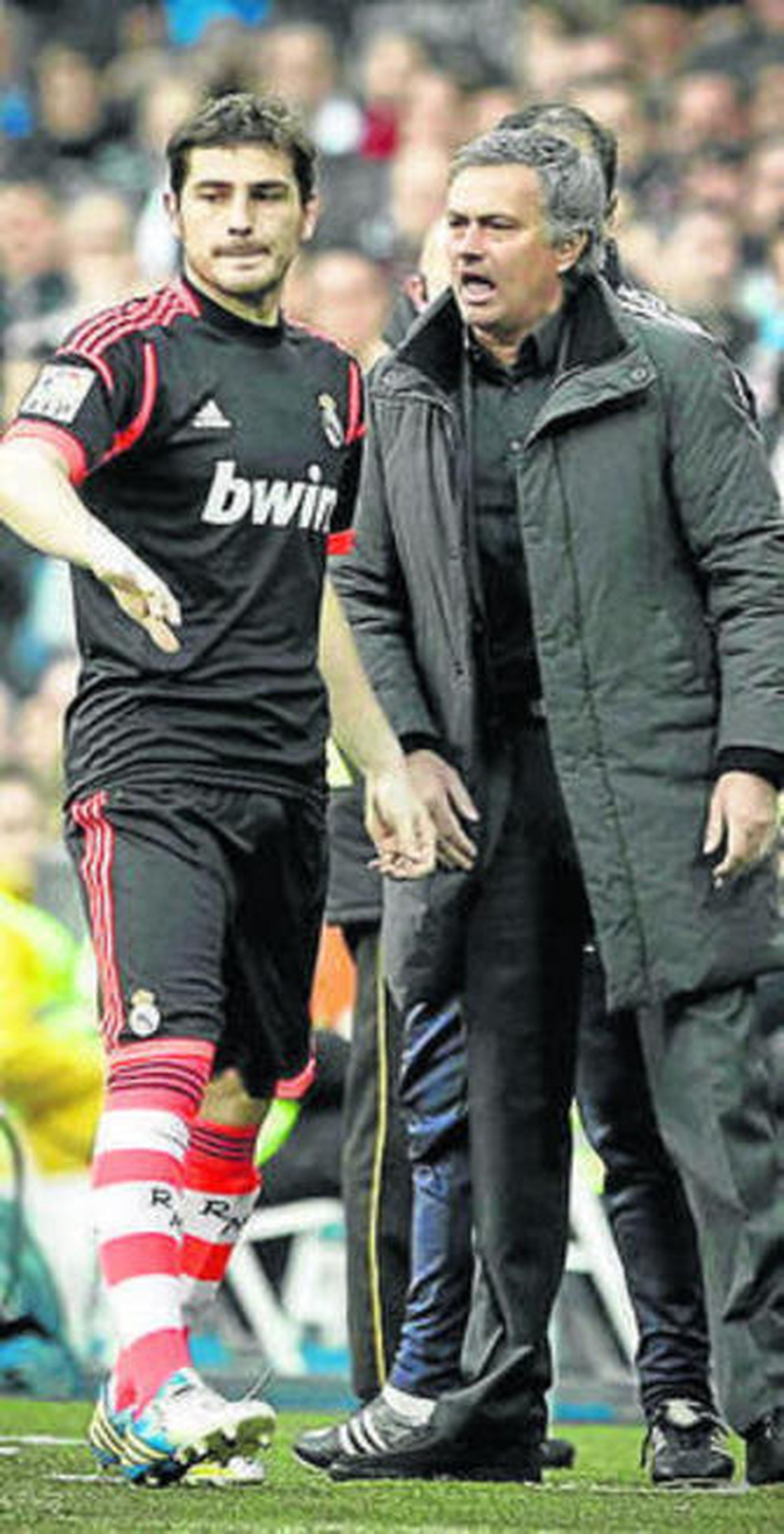 Casillas y Mourinho.