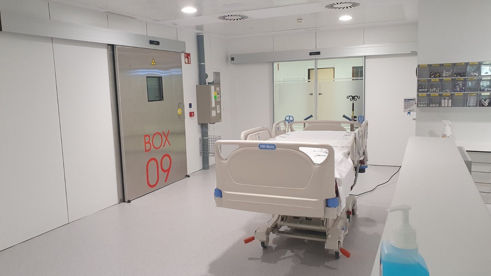 Uno de los nuevos espacios que se ha sometido a las obras de ampliación y reordenación de la Unidad de Cuidados Intensivos del Hospital Universitario Torrecárdenas