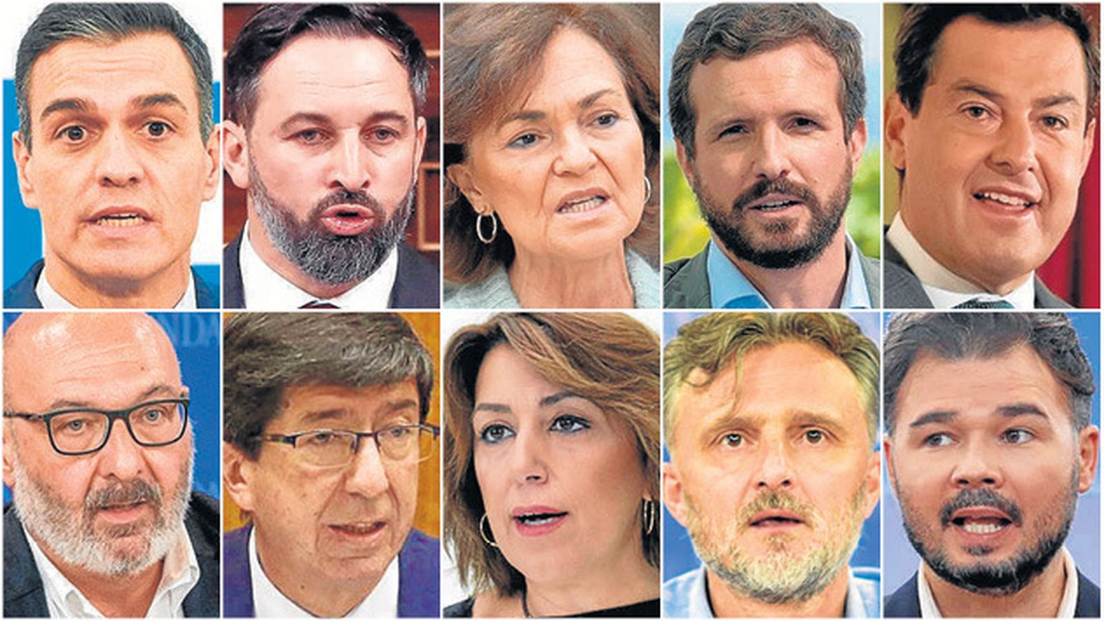 La diez negritas, desde Pedro Sánchez a Gabriel Rufián.