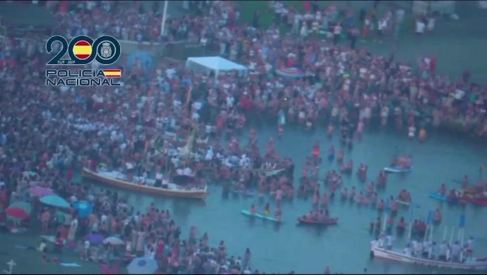 La Policía vigila las fiestas de la Virgen del Carmen en Málaga