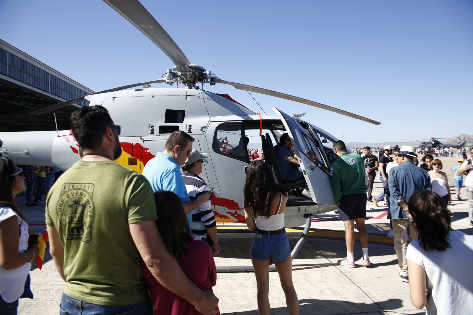 Jornada de puertas abiertas y 'altos vuelos' en la Base Aérea de Arilla