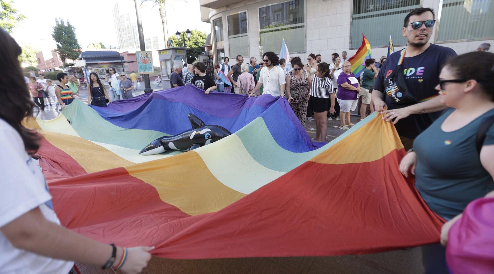 Manifestación por el Día del Orgullo LGTBIQ+ en La Línea