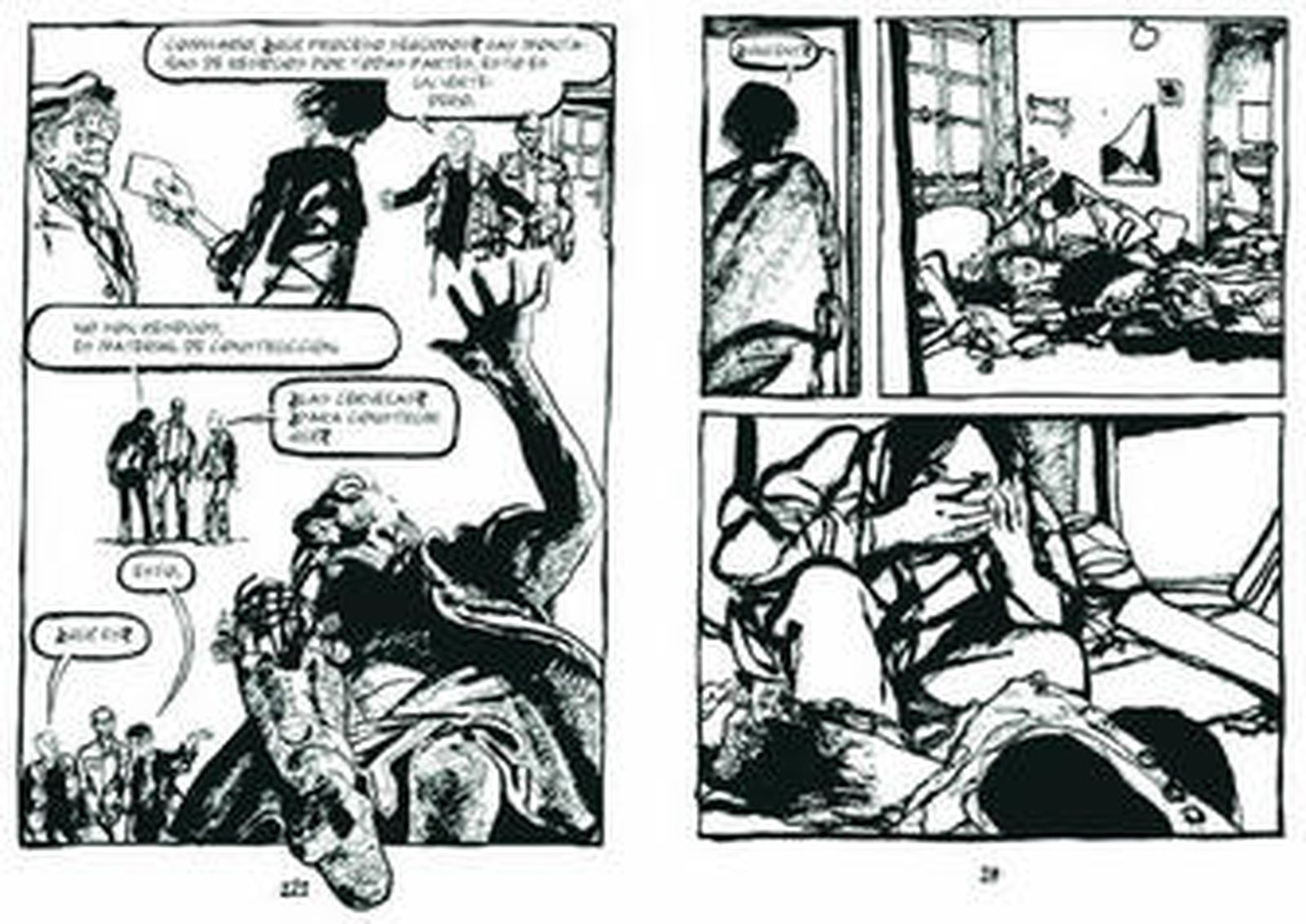 Una viñetas de 'Los cuatro ríos', la primera aventura ilustrada del comisario Adamsberg.