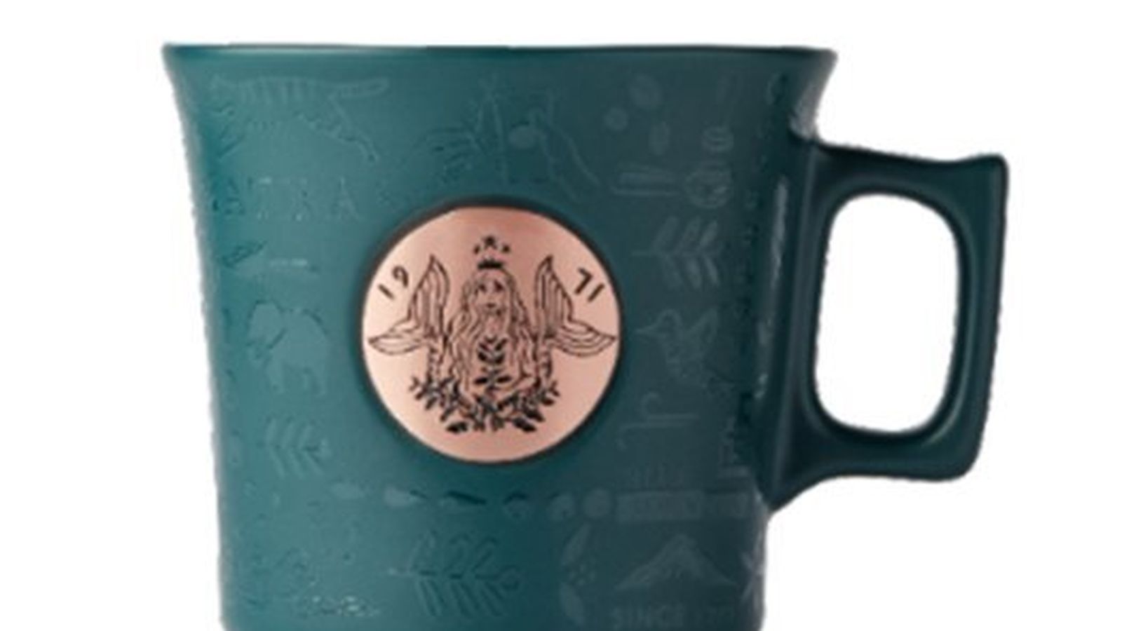 Una de las tazas que regalan.