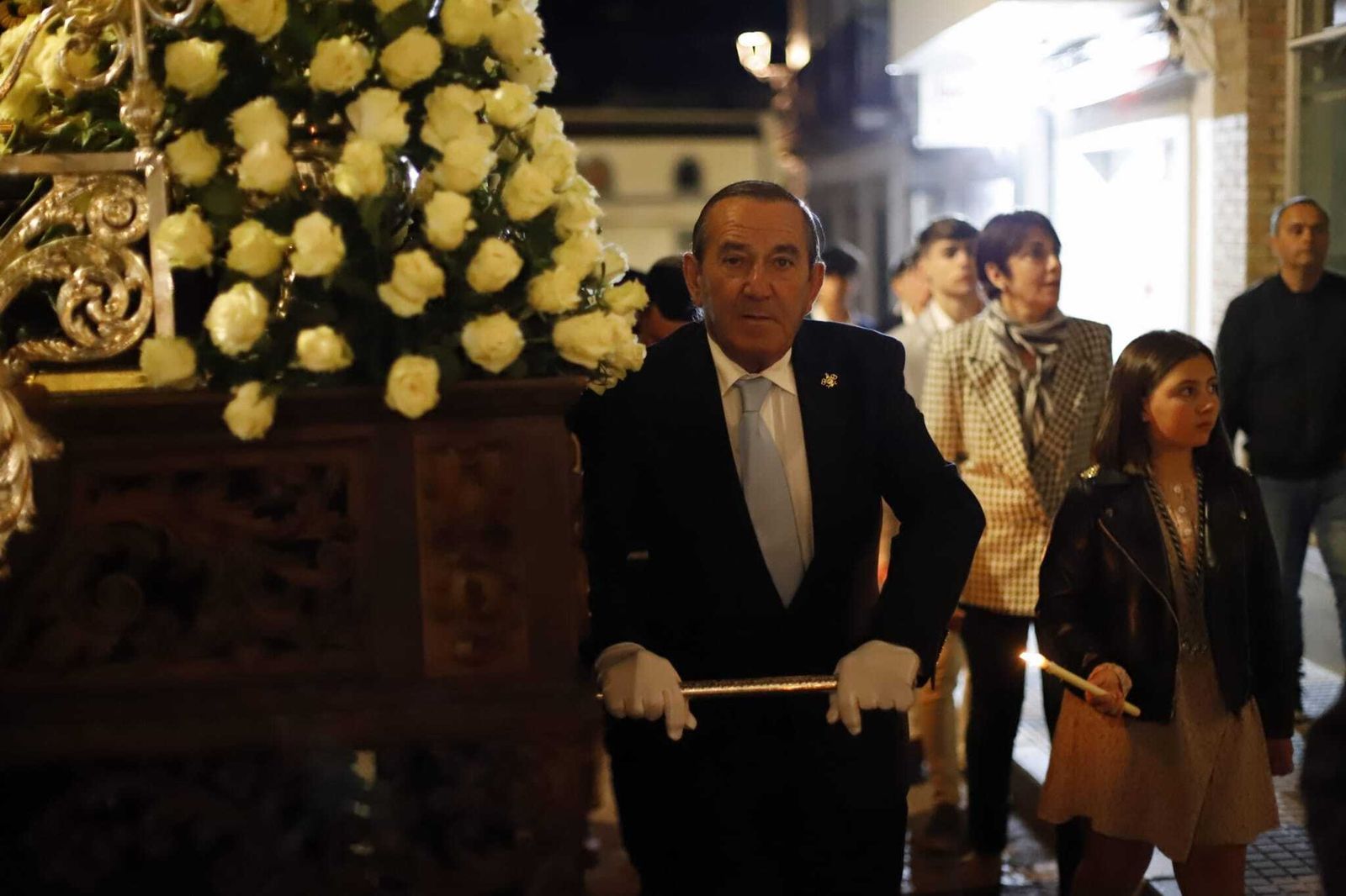Viernes santo en Villanueva de Córdoba: la procesión de la Soledad en imágenes