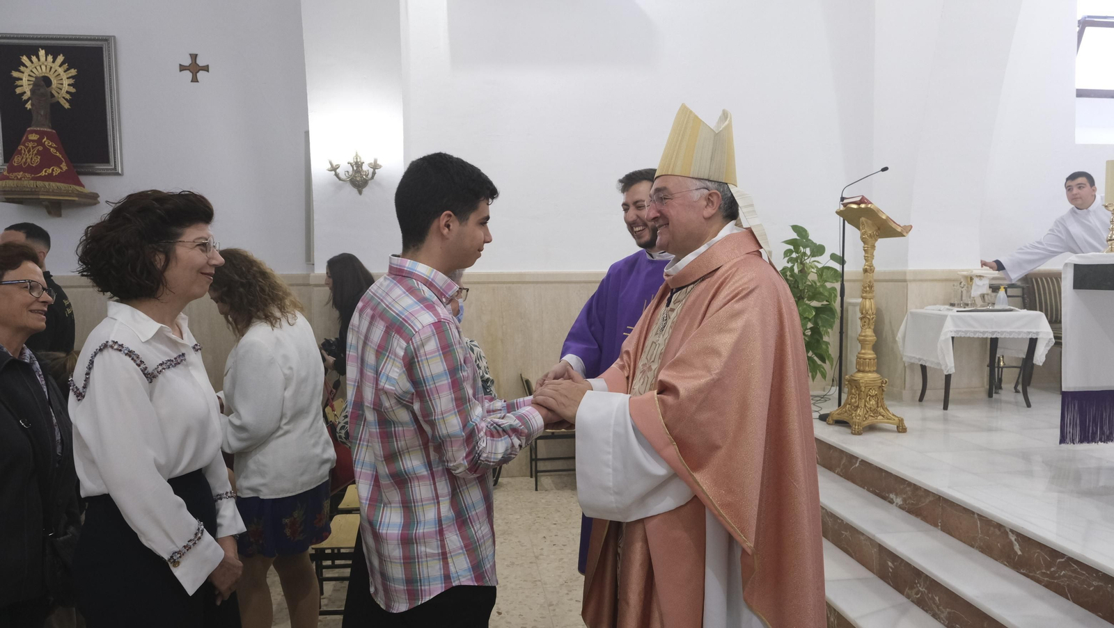 Imágenes de la bendición de la Borriquita de El Alquián, por el Obispo de Almería