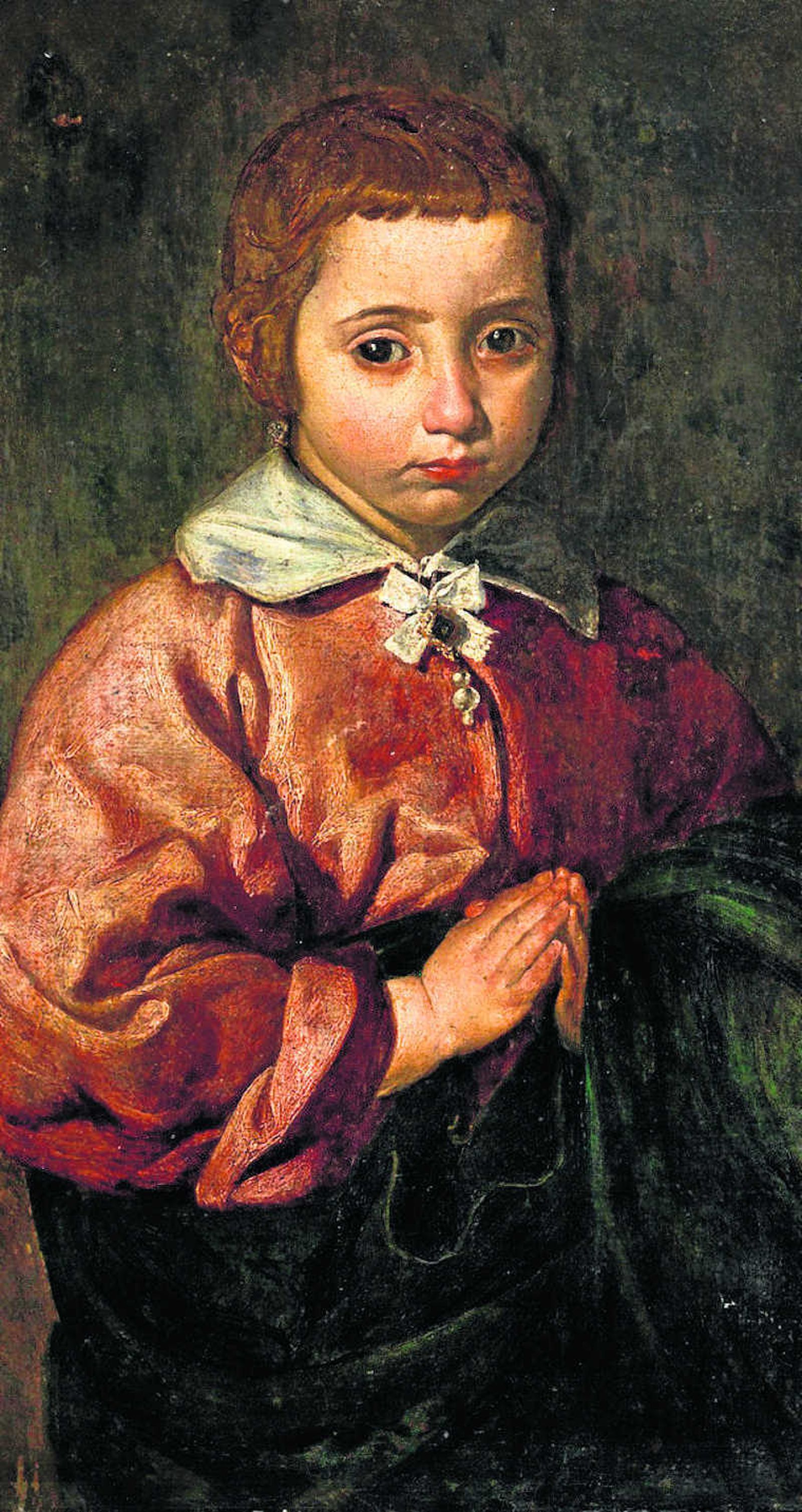 Reproducción parcial del retrato atribuido por la casa de subastas a Velázquez.