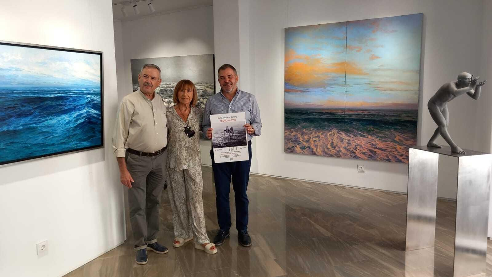 Los artistas Aurora Cañero y Enrique Santana presentan su exposición colectiva