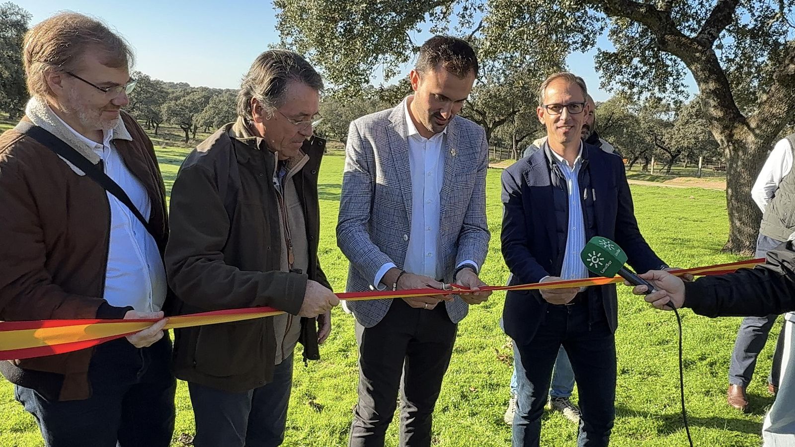 Inauguración de la Feria del Jamón de Bellota 100% Ibérico, en Villanueva de Córdoba.