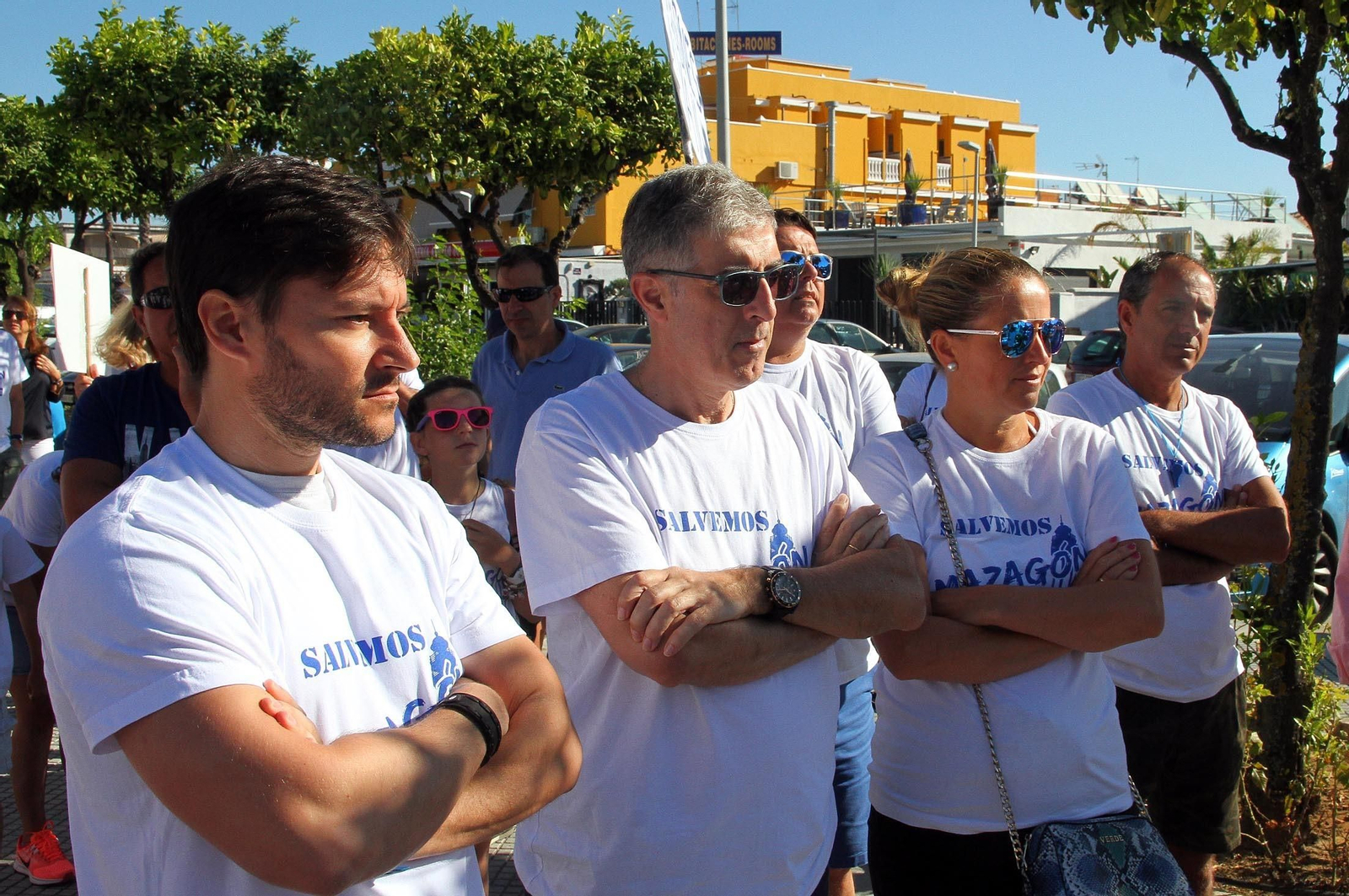 La manifestación "Salvemos Mazagón" en imágenes