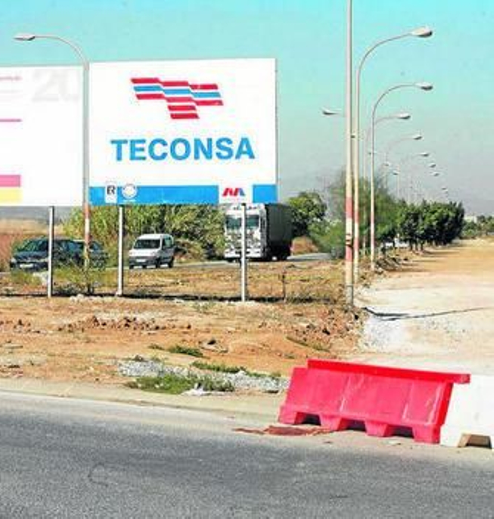 Imagen de la carretera en obras tomada a finales de 2009.