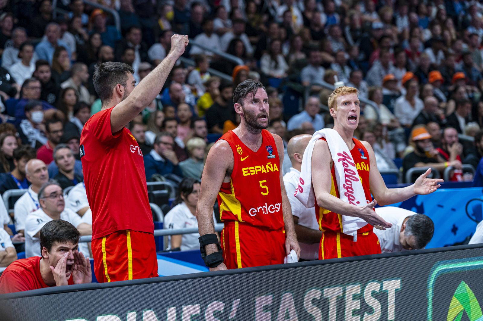 Las fotos de Darío Brizuela y Alberto Díaz en la victoria de España sobre Alemania en el Eurobásket