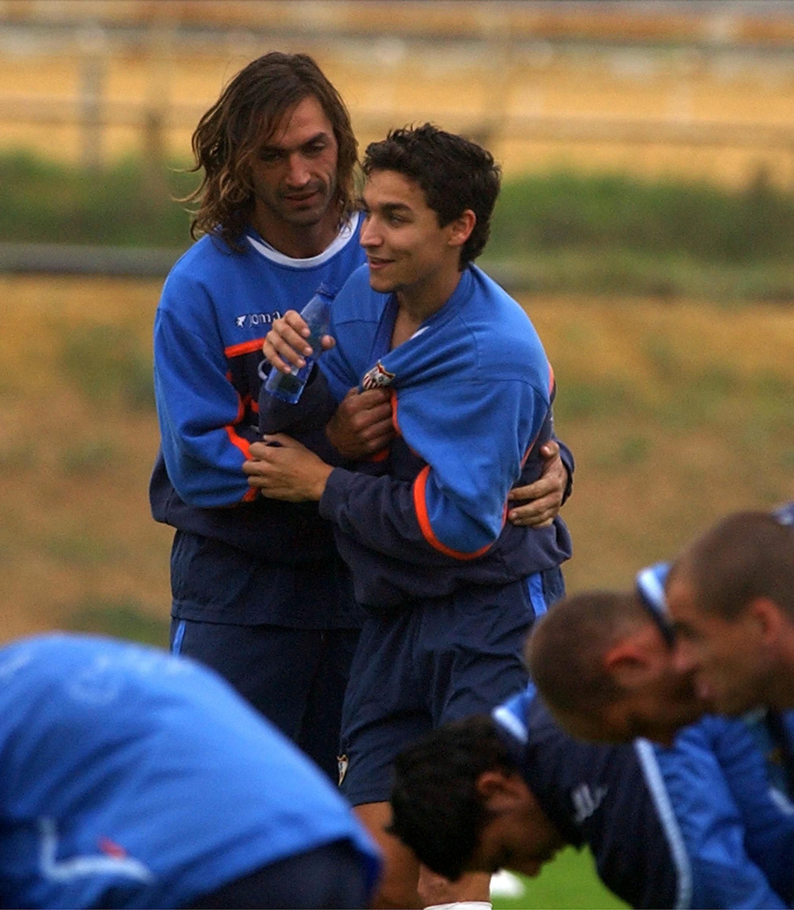 Con Javi Navarro, el gran capitán, un compañero del que aprendió liderazgo