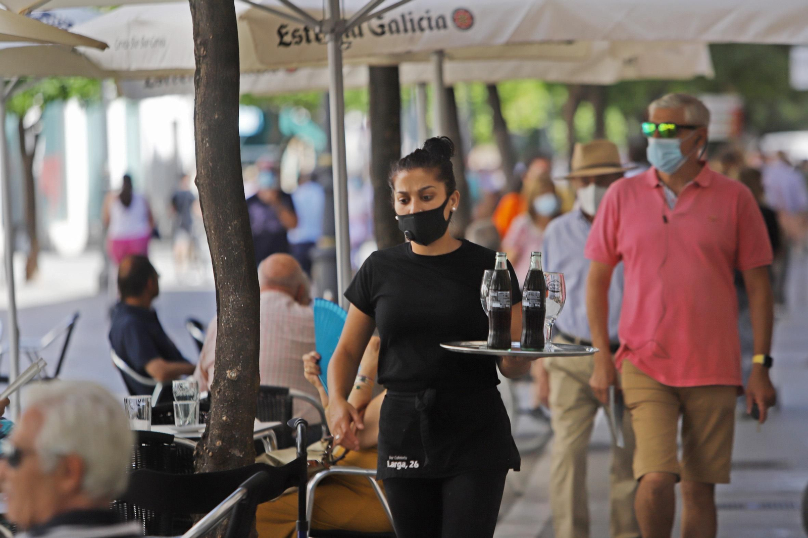 Coronavirus en Jerez,primer día del uso obligatorio de mascarillas
