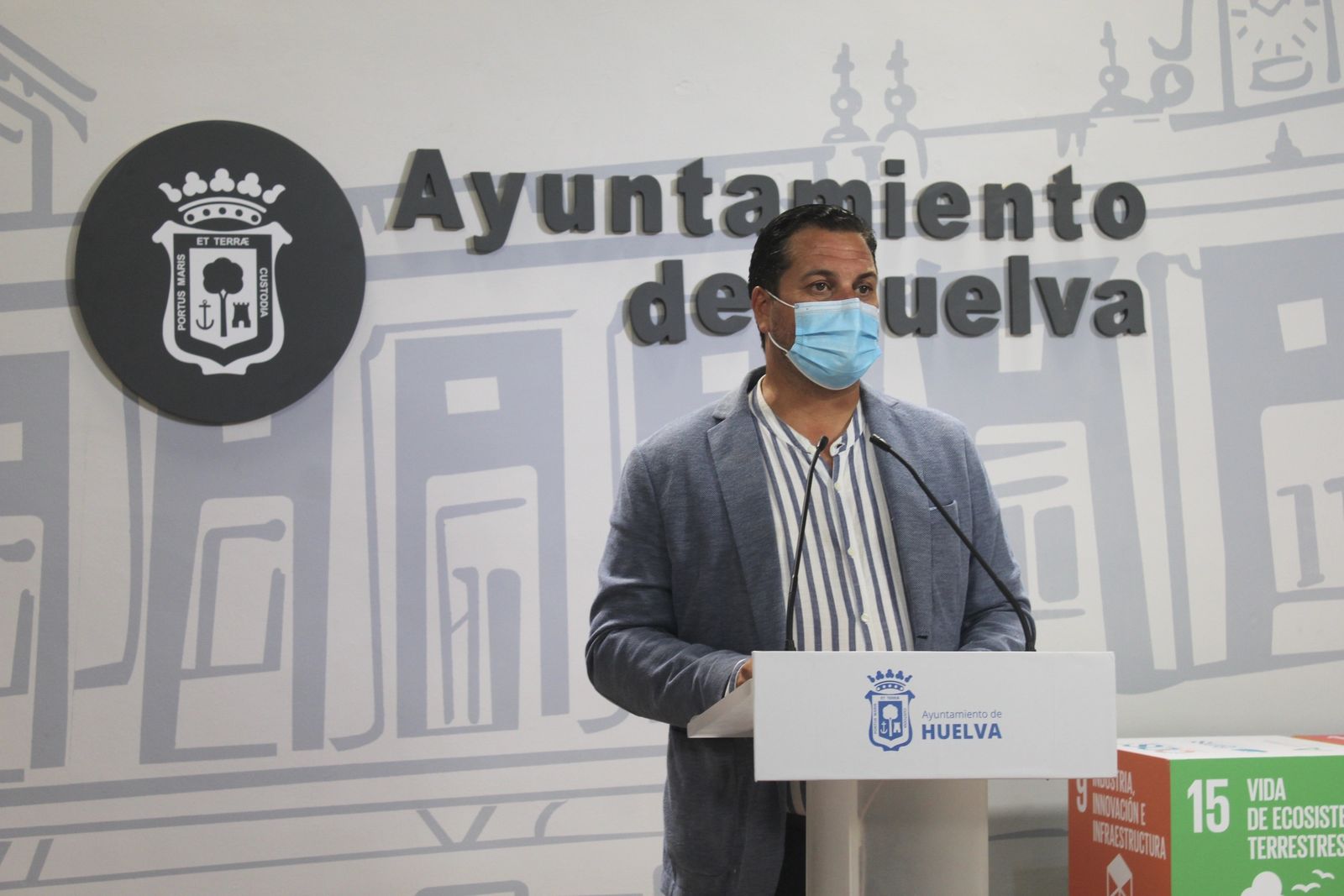 El portavoz municipal del PP en el Ayuntamiento de Huelva, Jaime Pérez.