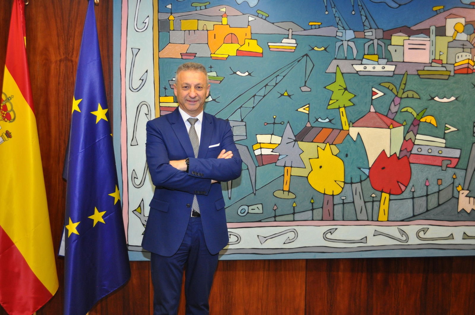 Francisco Toledo, presidente de Puertos del Estado en su despacho.