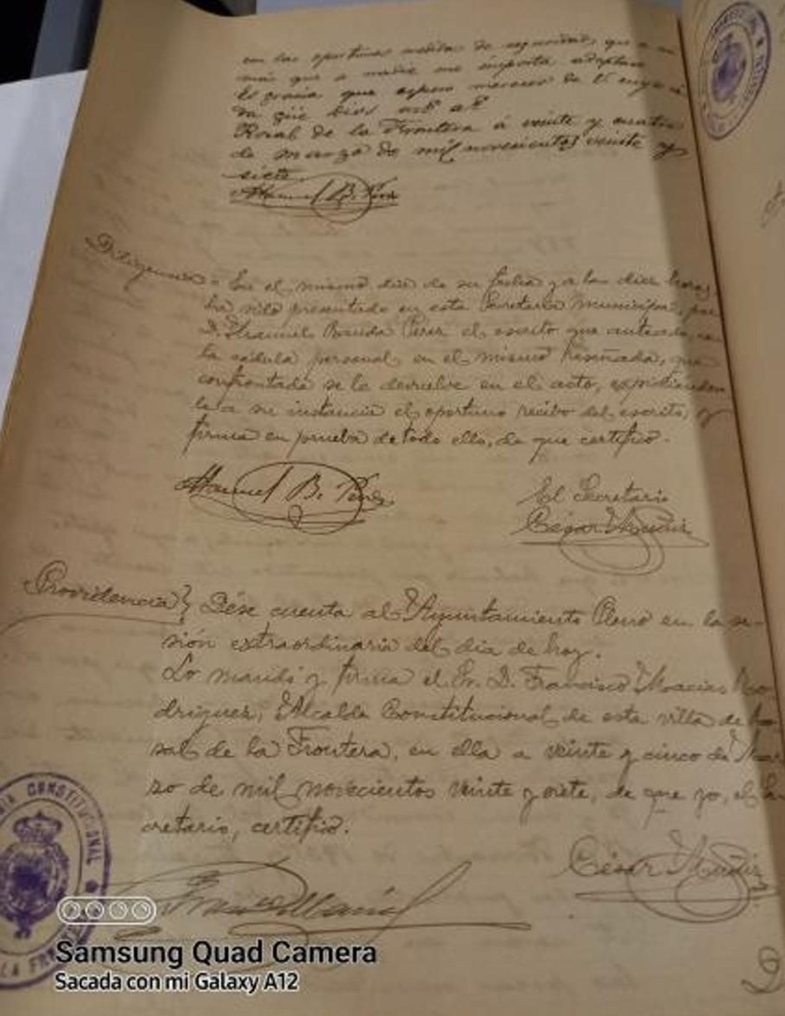 Expediente administrativo donde Manuel Banda Pérez