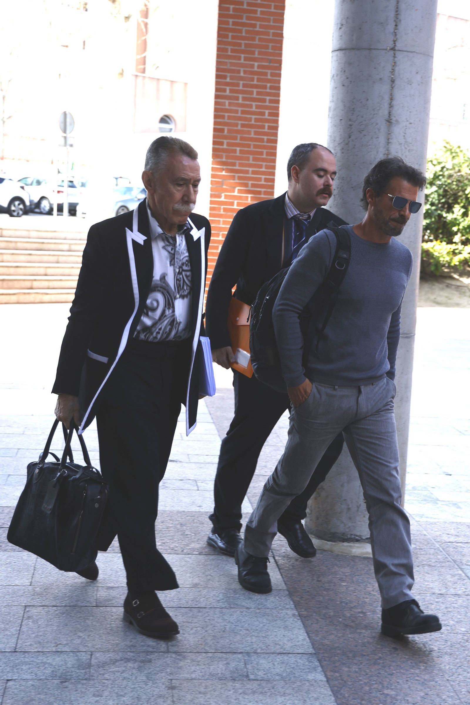 Rodolfo Sancho en los juzgados de Alcobdendas