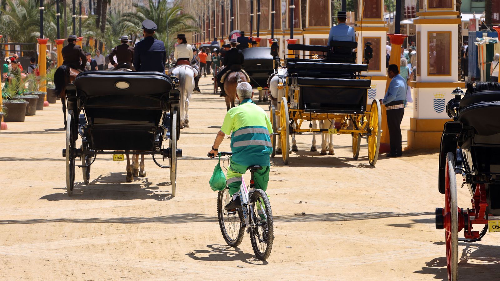 Imágenes del ambiente el miércoles en la Feria de Jerez 2024
