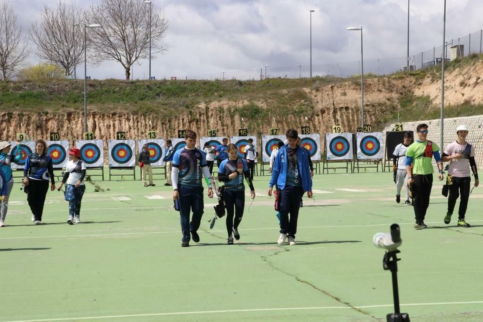 Javi Leyre y Juan Jesús, durante el clasificatorio.