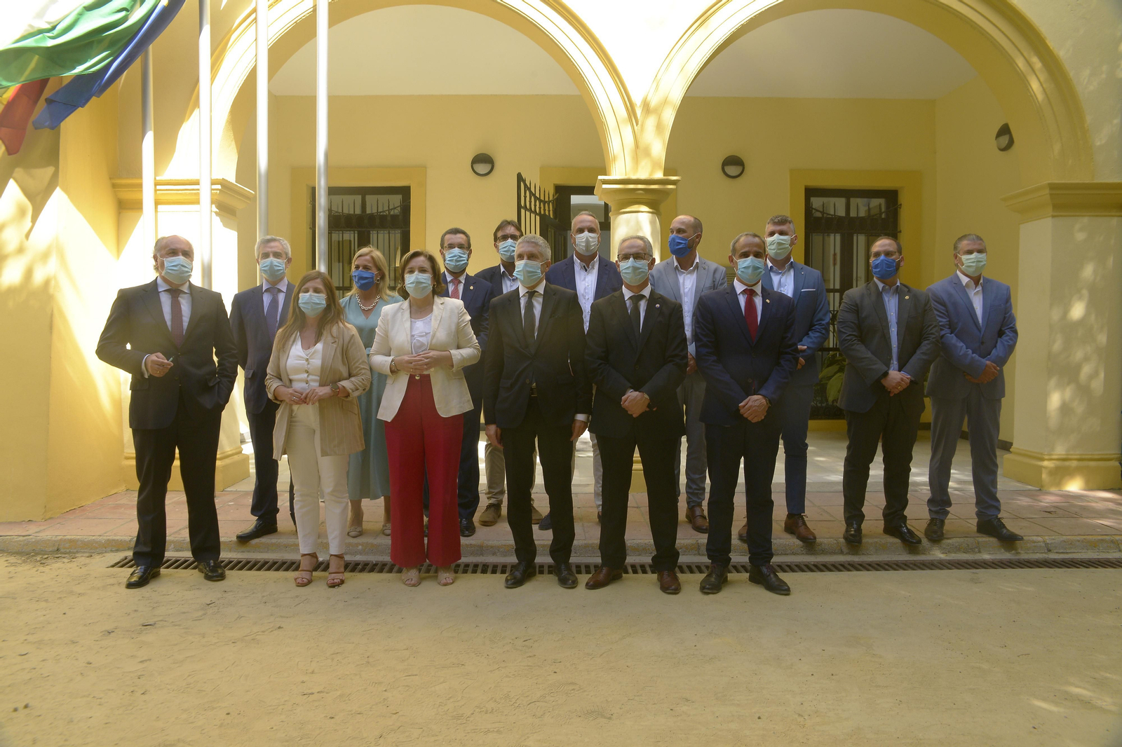 Fotos del Ministro de Interior Fernando Grande Marlaska en Algeciras