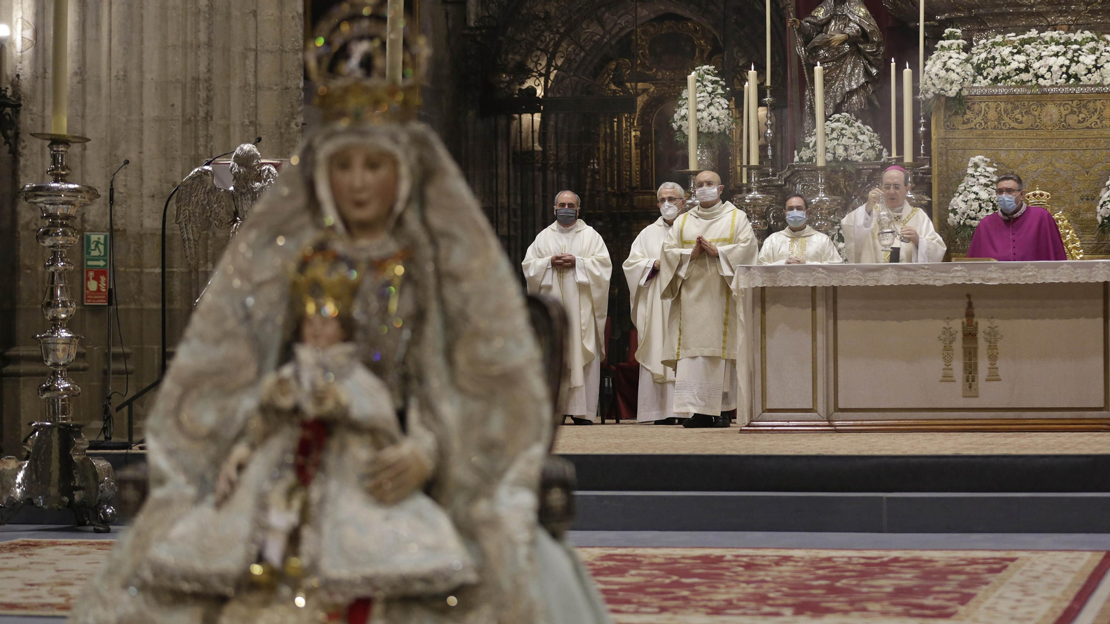 La festividad de la Virgen de los Reyes  marcada por la pandemia