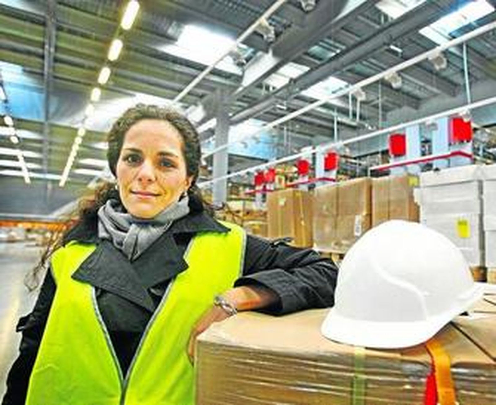 Almudena Plaza, momentos antes de la entrevista.