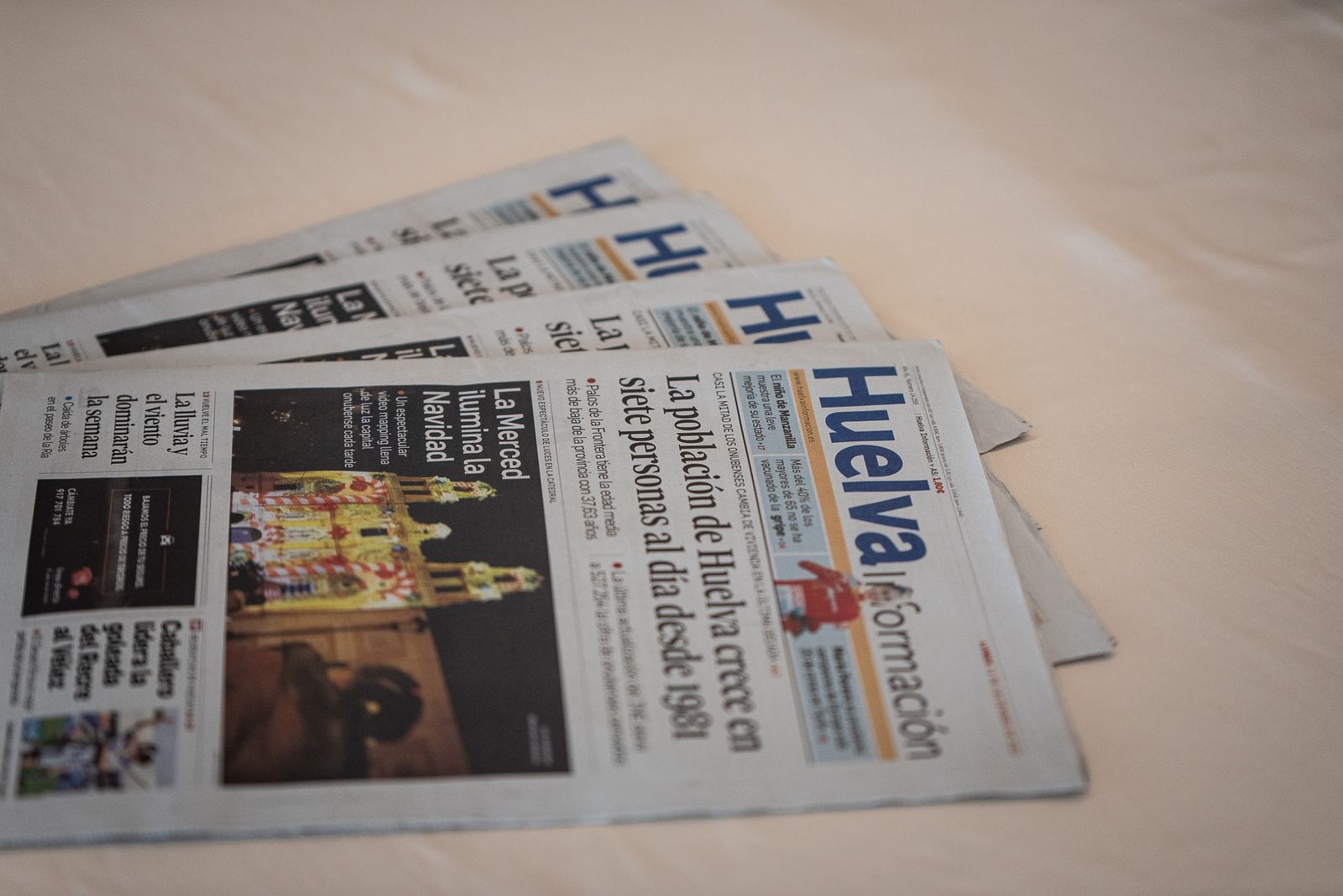 Imágenes del lunes 12 de diciembre en Huelva