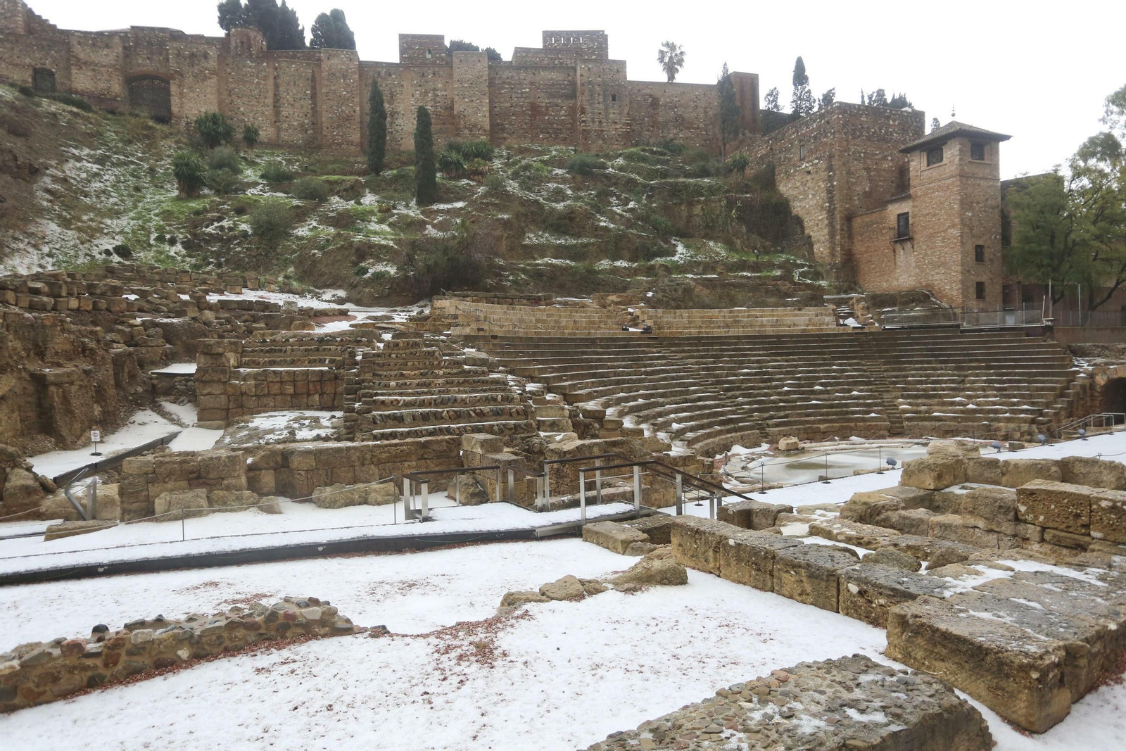 Fotos de la fuerte granizada registrada en Málaga