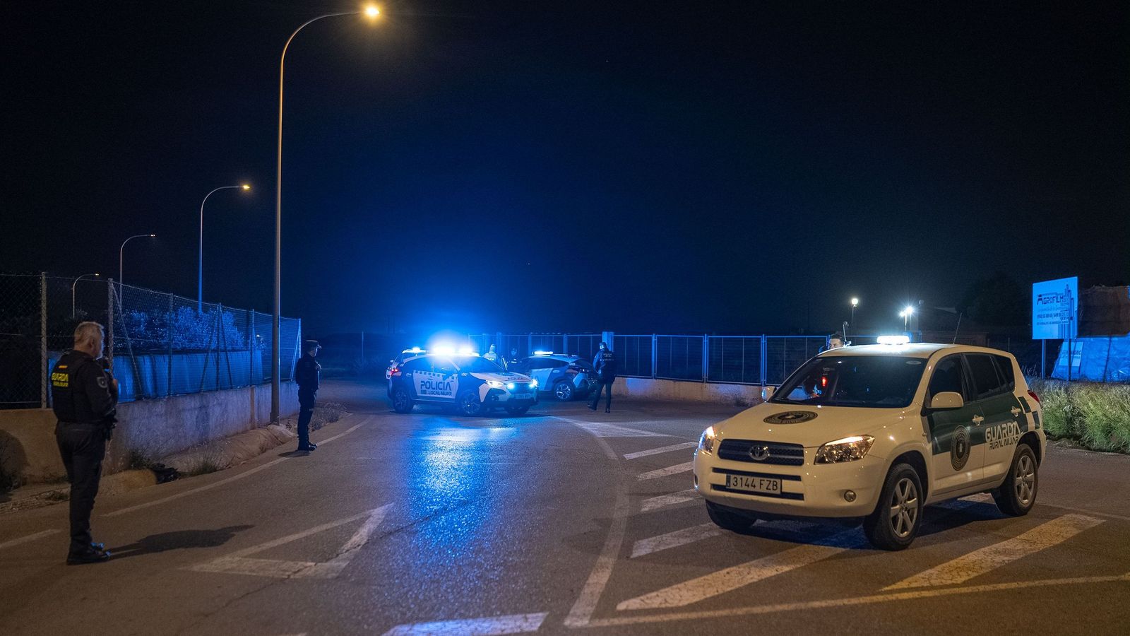 Imagen de archivo de un control de la Policía Local de Níjar.