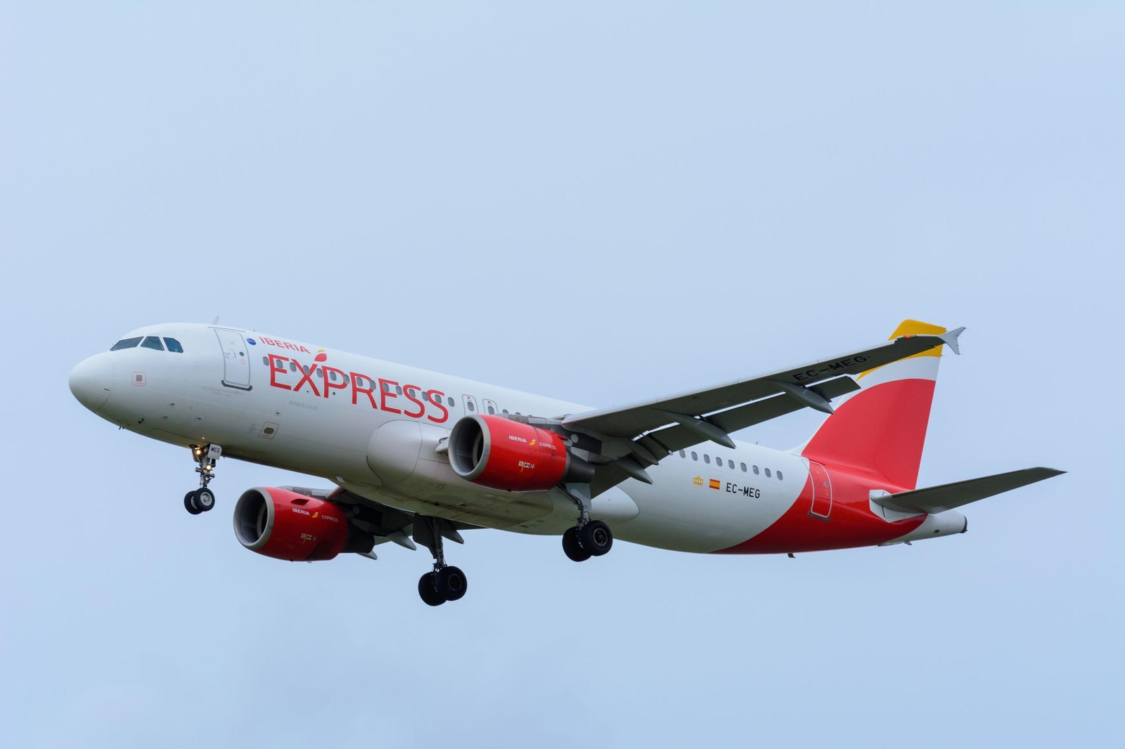 Un avión de Airbus en pleno vuelo.