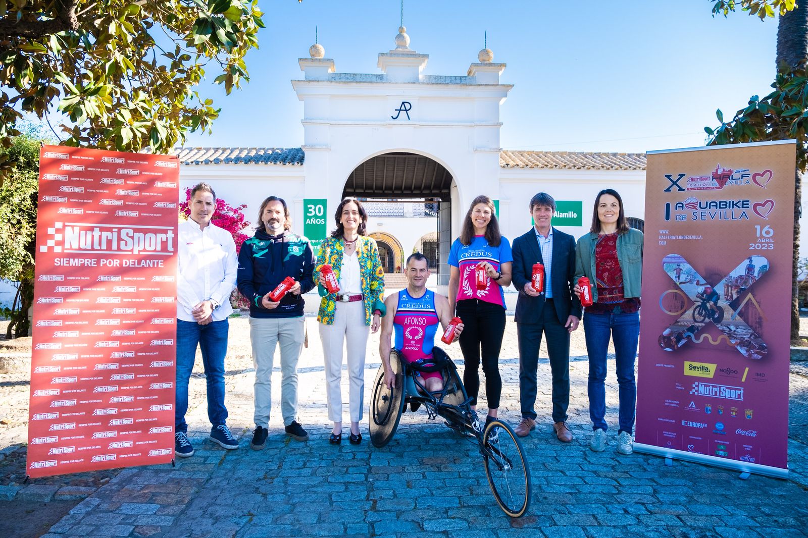 Una imagen de la presentación en el Parque del Alamillo.