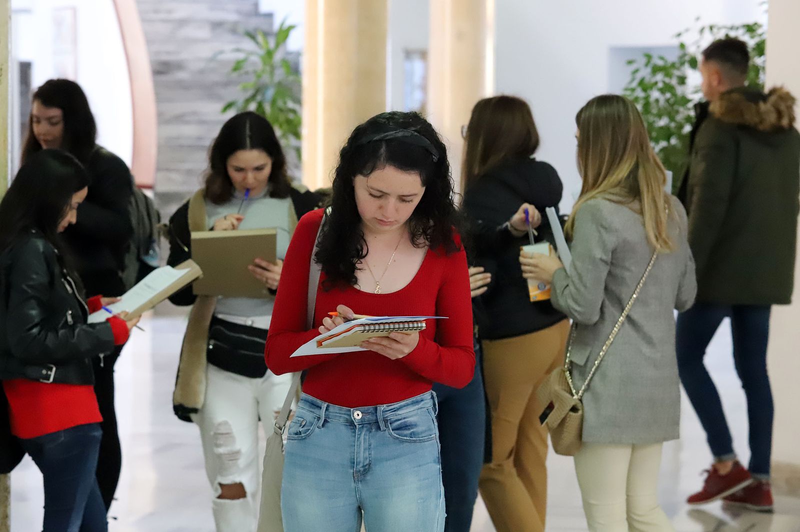 Imágenes de la llegada de erasmus a la Universidad de Huelva