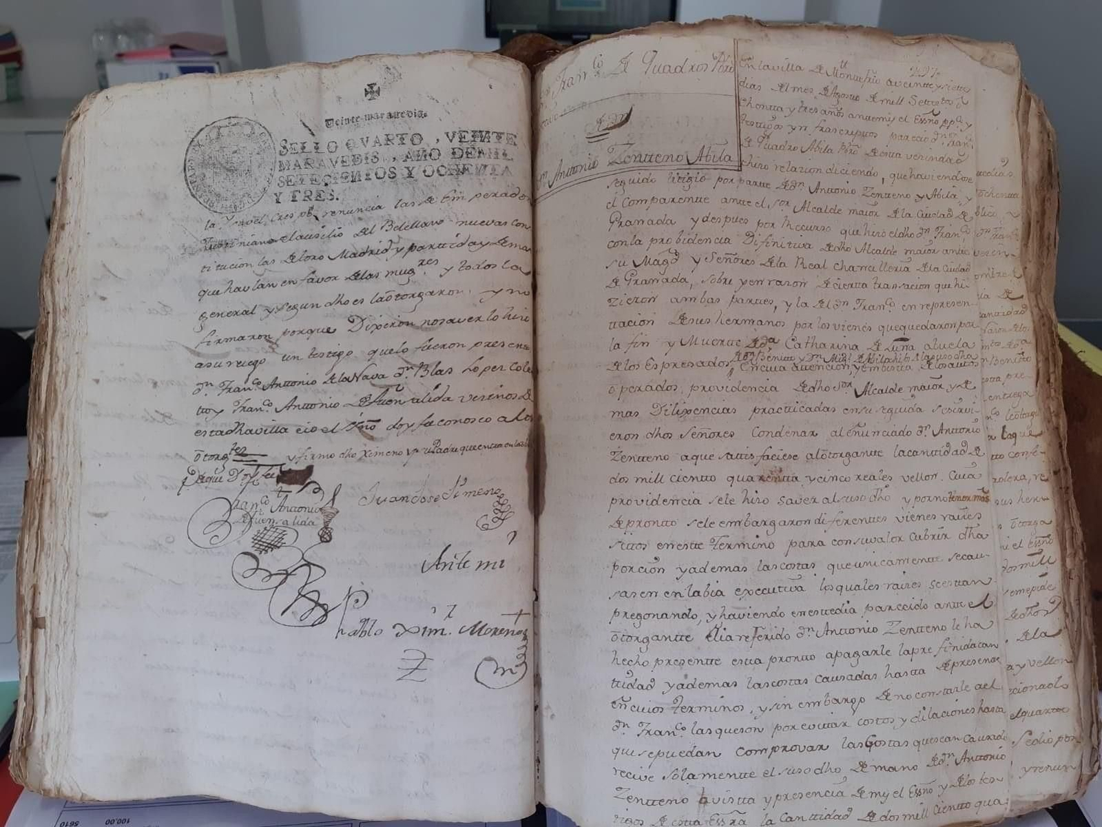 Documento donado al Ayuntamiento.