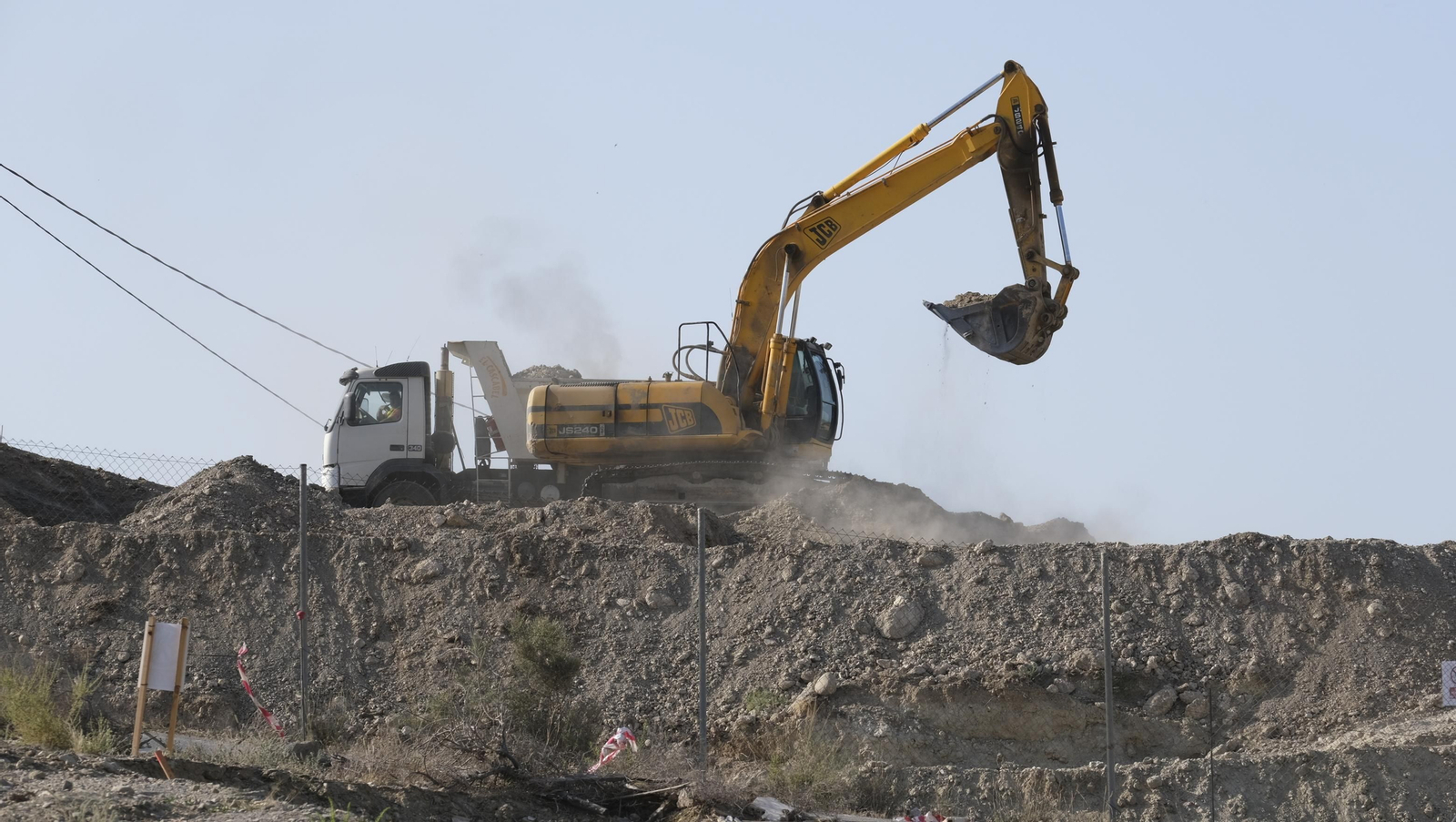 Visita a las obras del enlace de las Autovías A-92 y A-7, en Viator