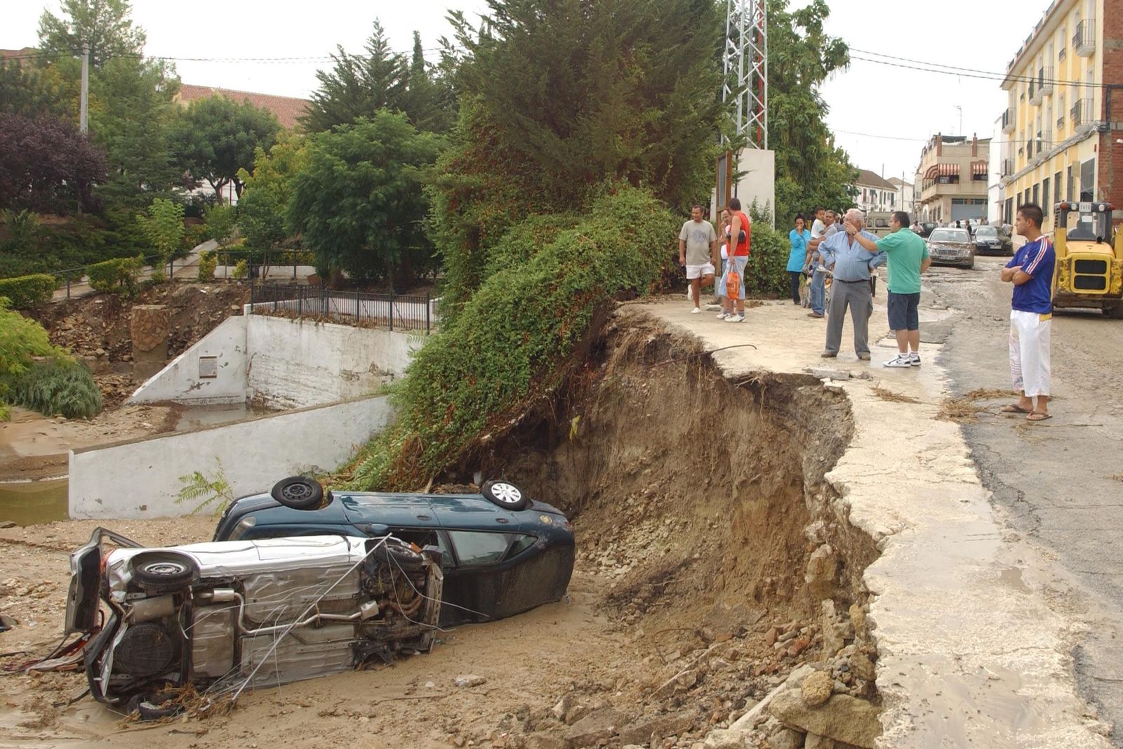 Consecuencias de la riada que asoló Aguilar de la Frontera en agosto de 2010.